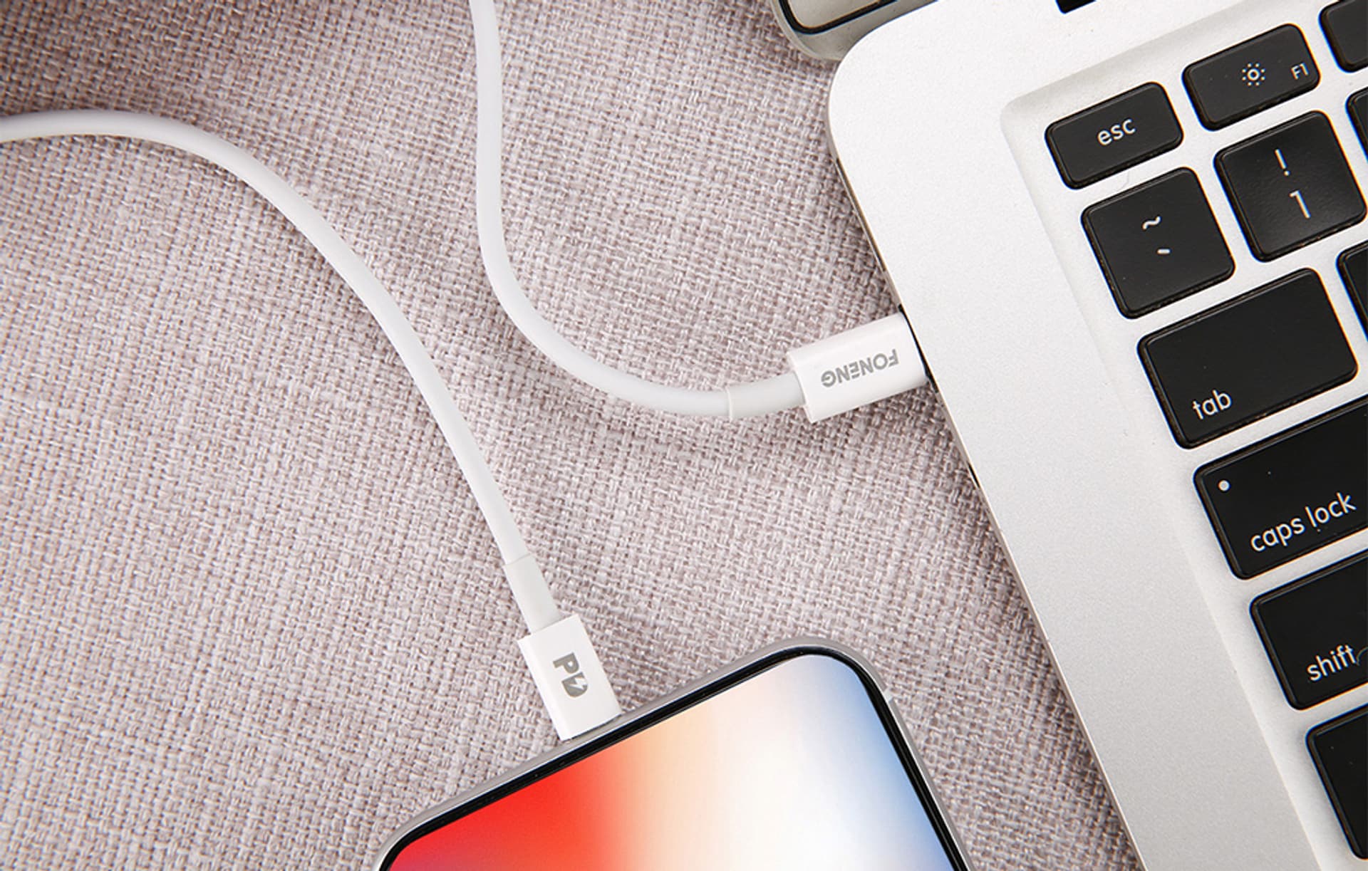 

Kabel USB-C do Lightning Foneng X31, 3A, 1m (biały)