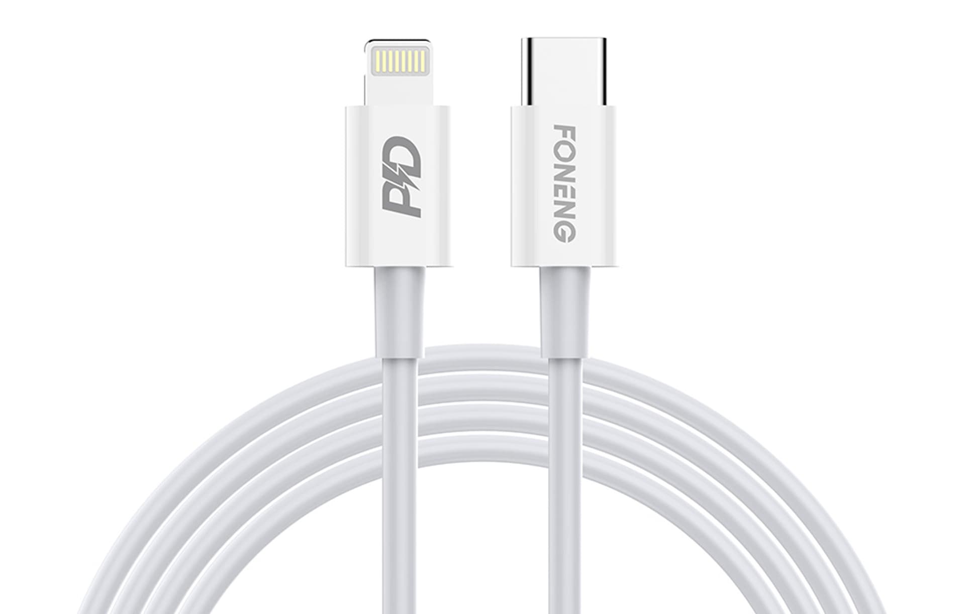 

Kabel USB-C do Lightning Foneng X31, 3A, 2M (biały)