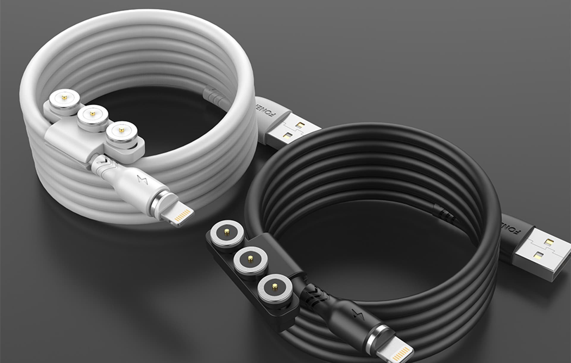

Kabel magnetyczny 3w1 USB do USB-C / Lightning / Micro USB Foneng X62, 2.4A, 1m (czarny)