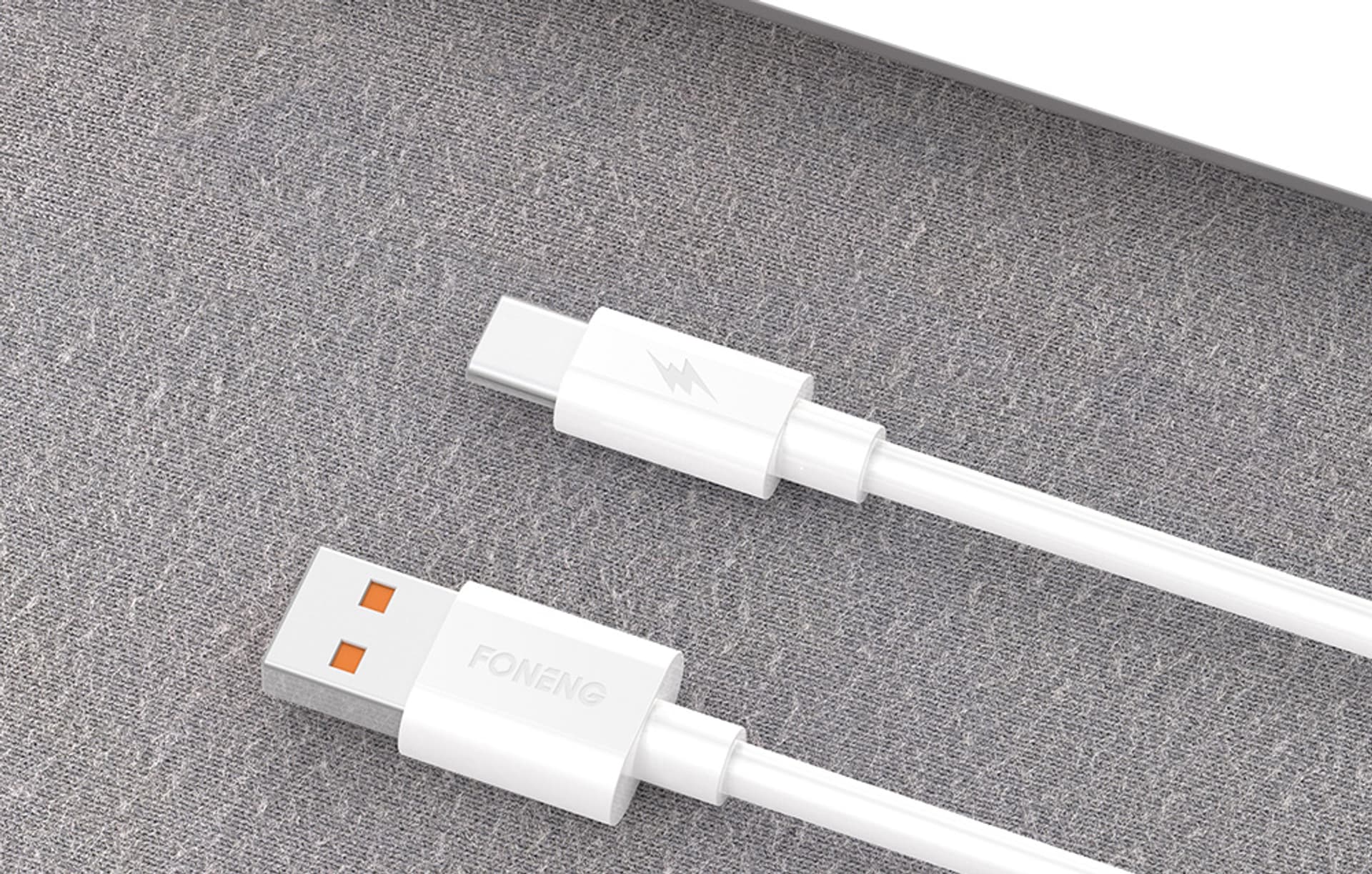 

Kabel USB do USB-C Foneng X67, 5A, 1m (Biały)