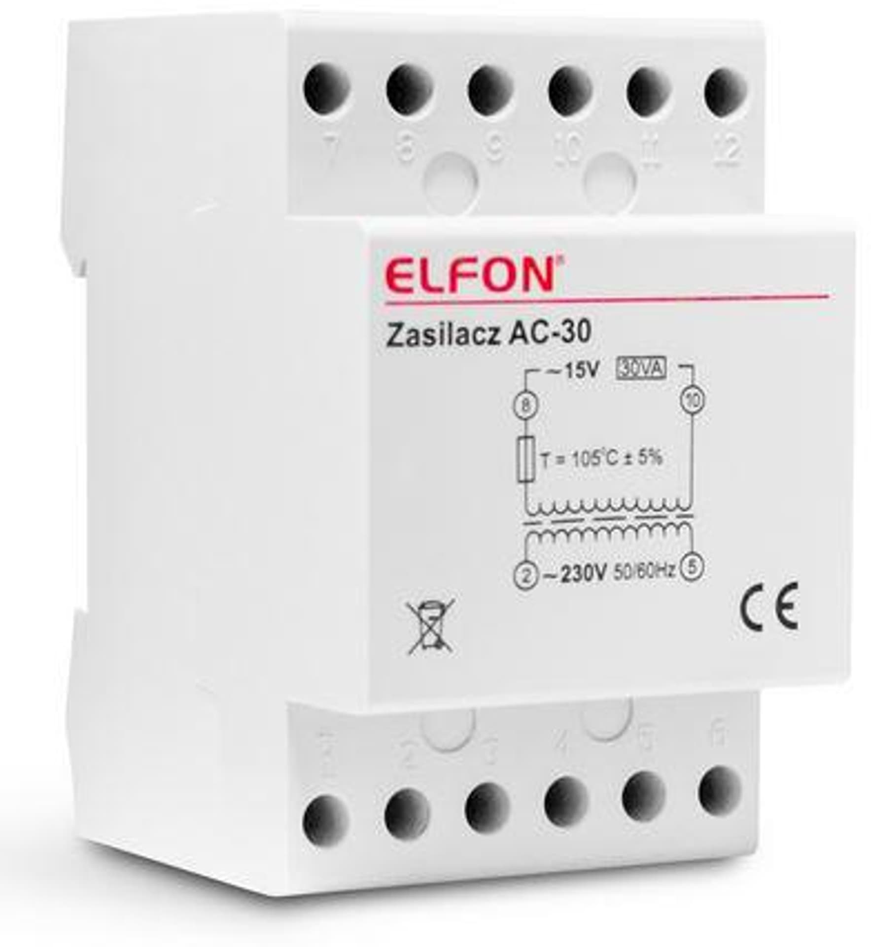 

ZASILACZ AC-30 15V 2A ELFON OPTIMA