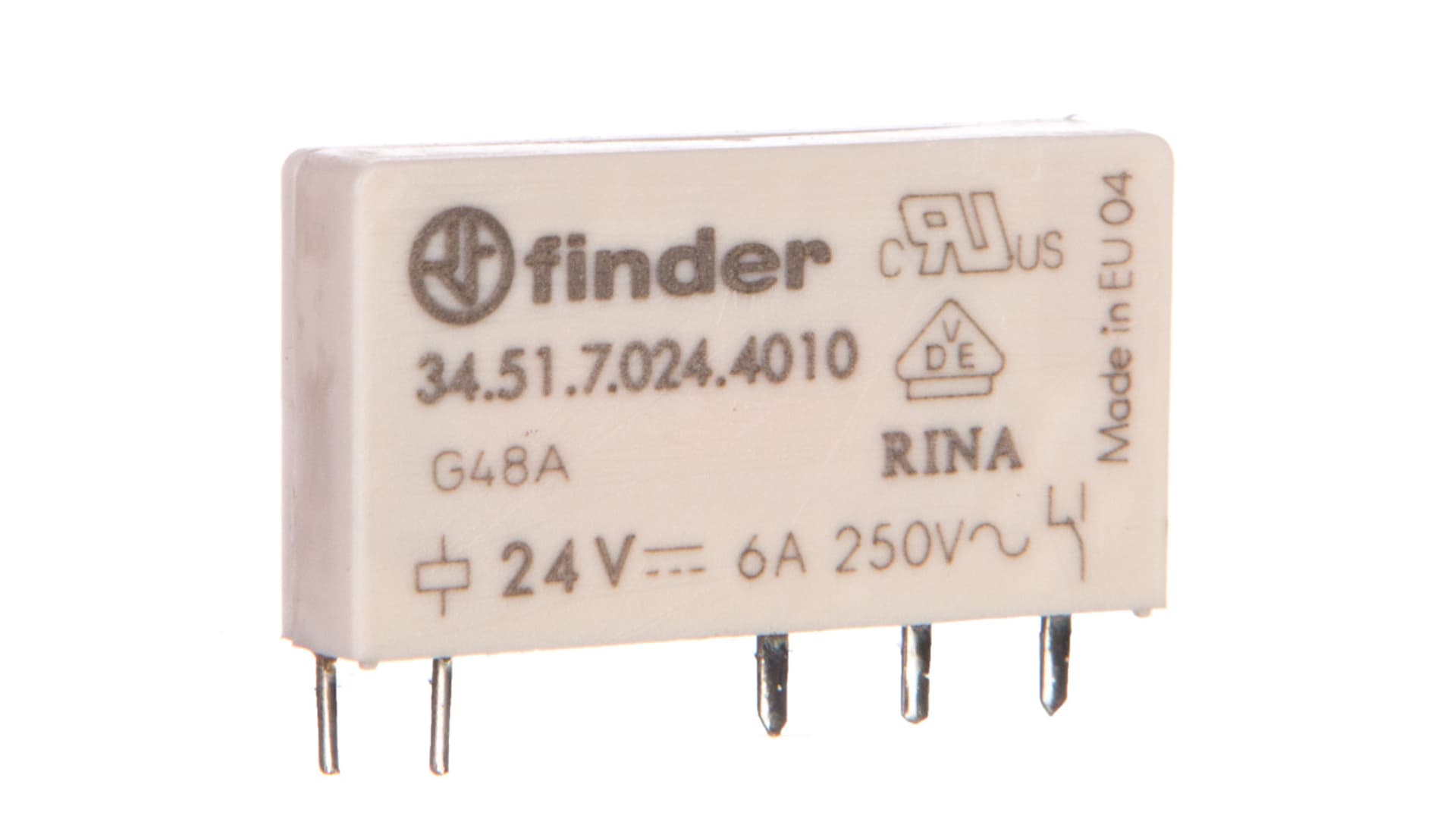 

Przekaźnik 1P 6A 24V DC styk AgSnO2 34.51.7.024.4010