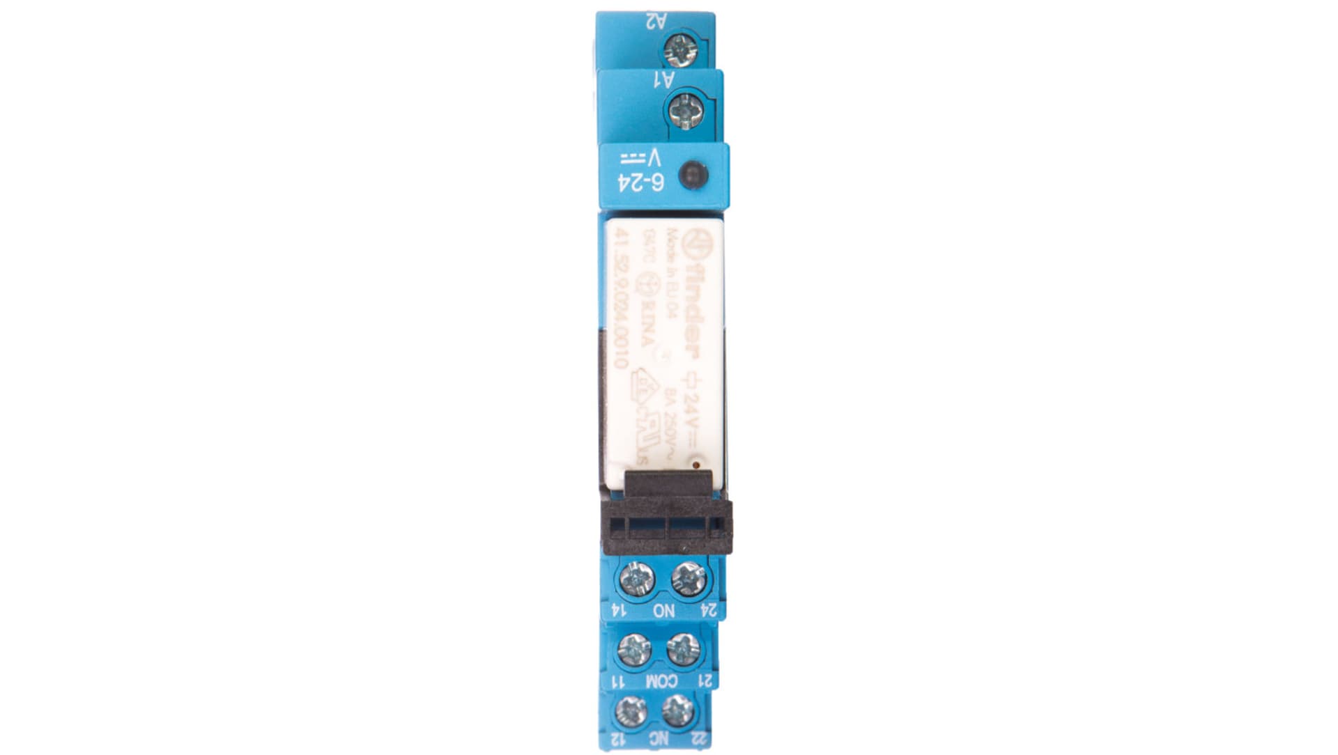 

Przekaźnikowy moduł sprzęgający 2P 8A 24V DC 14mm styki AgNi 38.52.7.024.0050