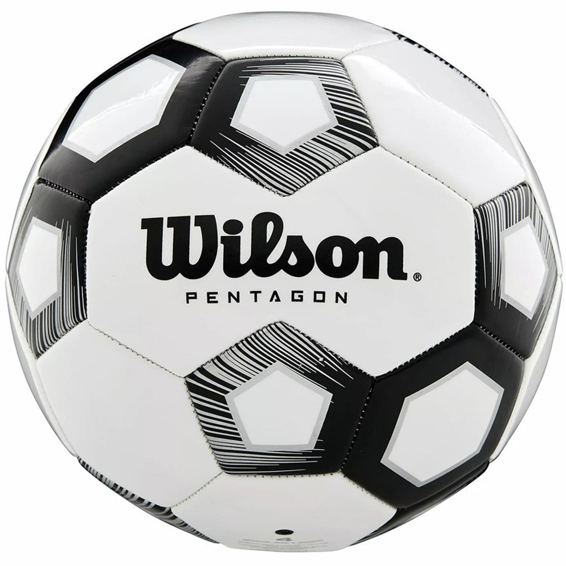 

Piłka Wilson Pentagon Soccer Ball WTE8527XB (kolor Biały, rozmiar 3)