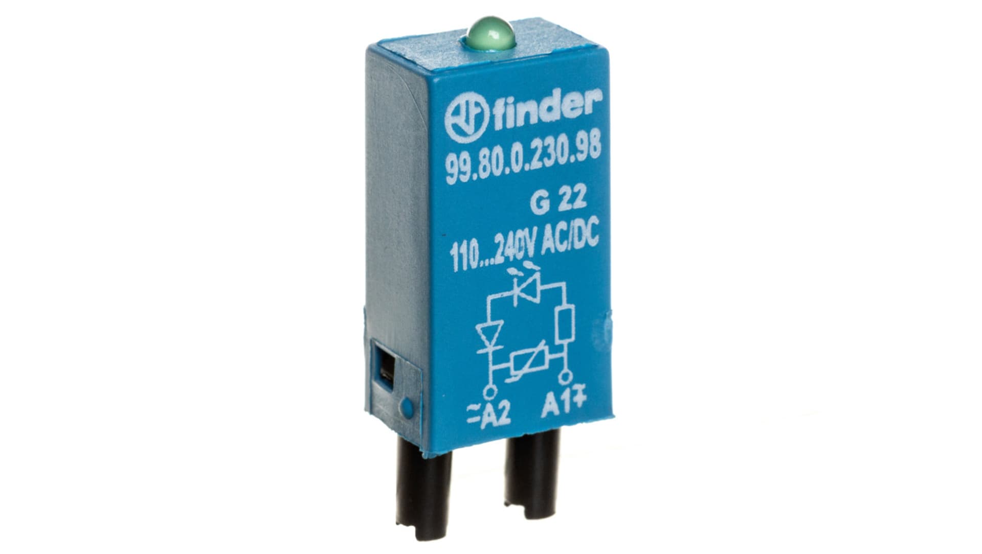 

Moduł sygnalizacyjny LED zielony + warystor 110-240V AC/DC 99.80.0.230.98