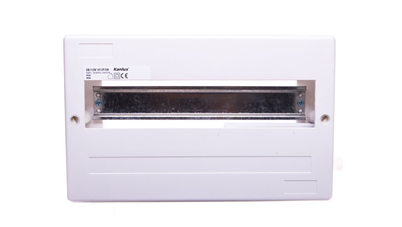 

Rozdzielnica modułowa 1x12 natynkowa IP30 IK06 II klasa bez drzwi DB112W 1X12P/SM biała 3853