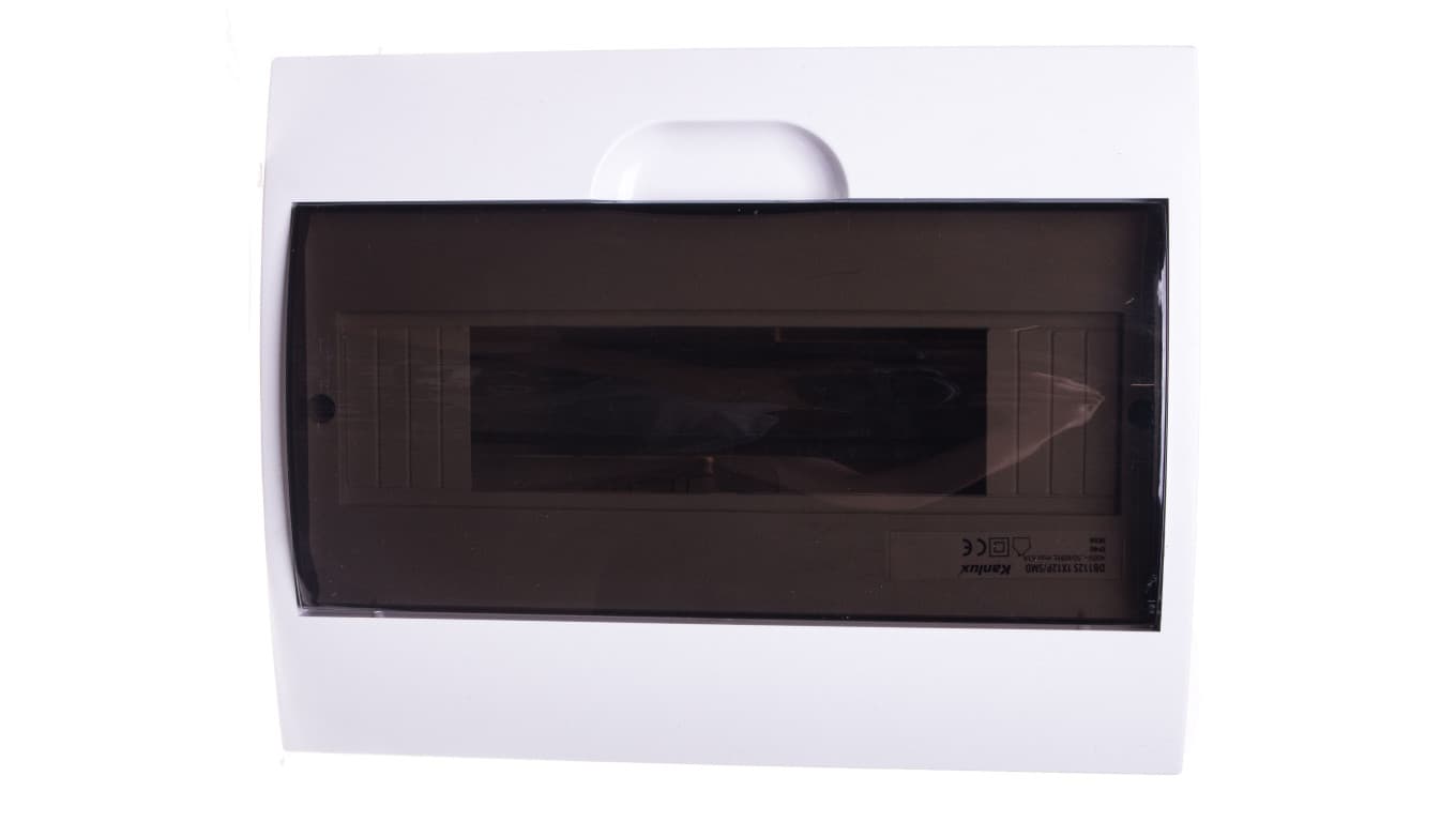 

Rozdzielnica modułowa 1x12 natynkowa IP40 IK06 N+PE II klasa drzwi transparentne szare DB112S 1X12P/SMD biała 3833