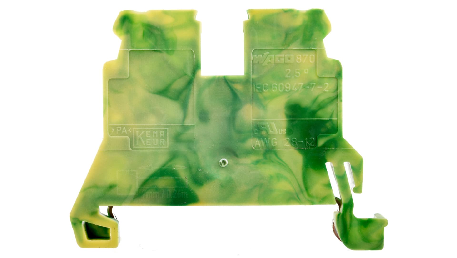 

Złączka 2-przewodowa PE 2,5mm2 żółto-zielona 870-907