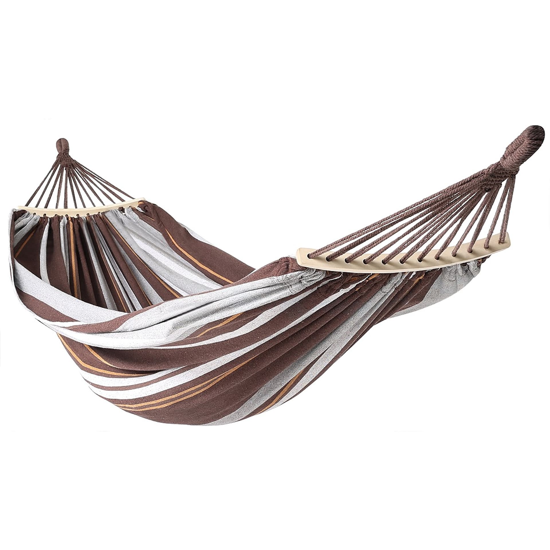 

HAMAK OGRODOWY 2 OSOBOWY LUXE XXL 250x150CM Z DRĄŻKIEM BRĄZOWY
