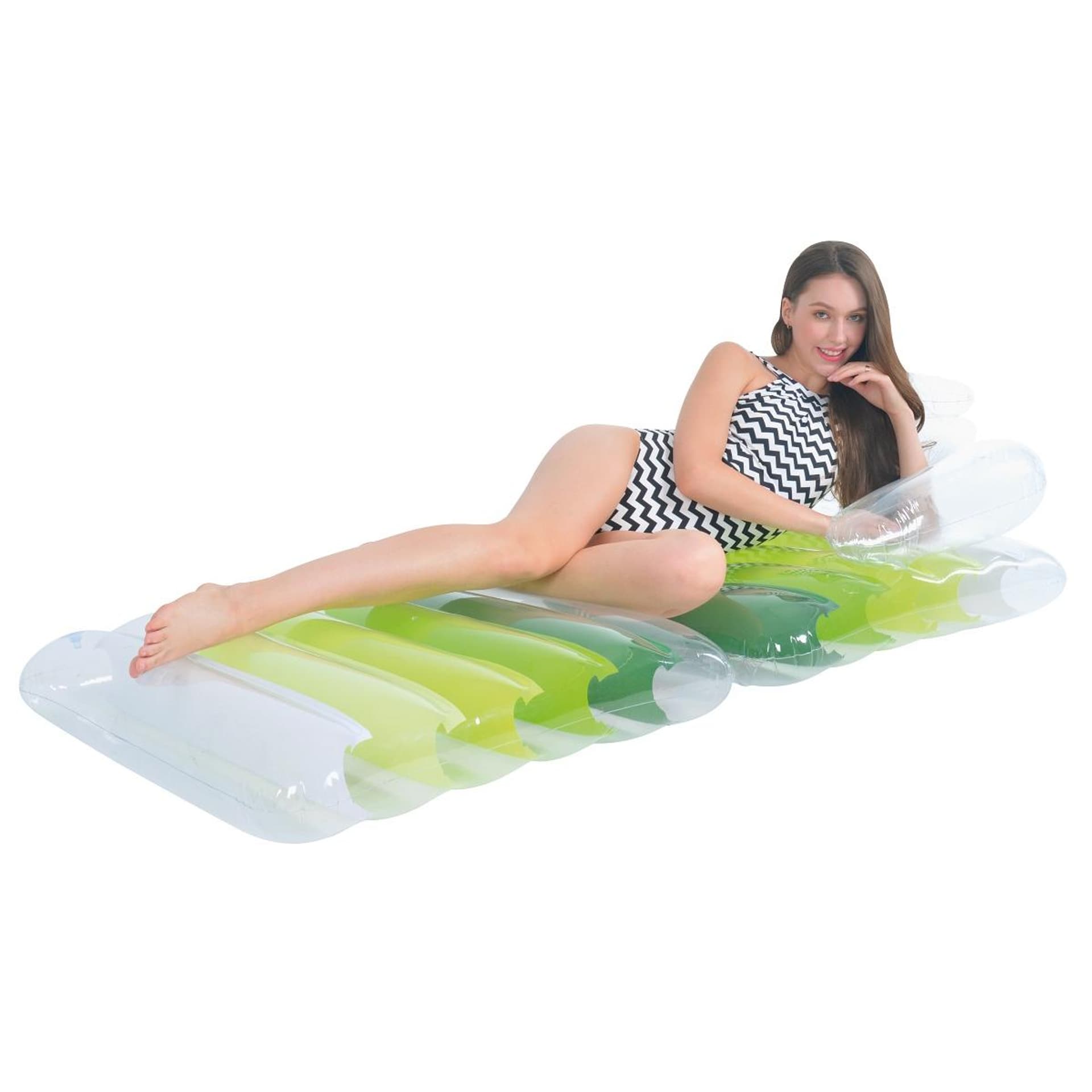 

DMUCHANY LEŻAK FOTEL PLAŻOWY 180x79x48CM 33057 ZIELONY