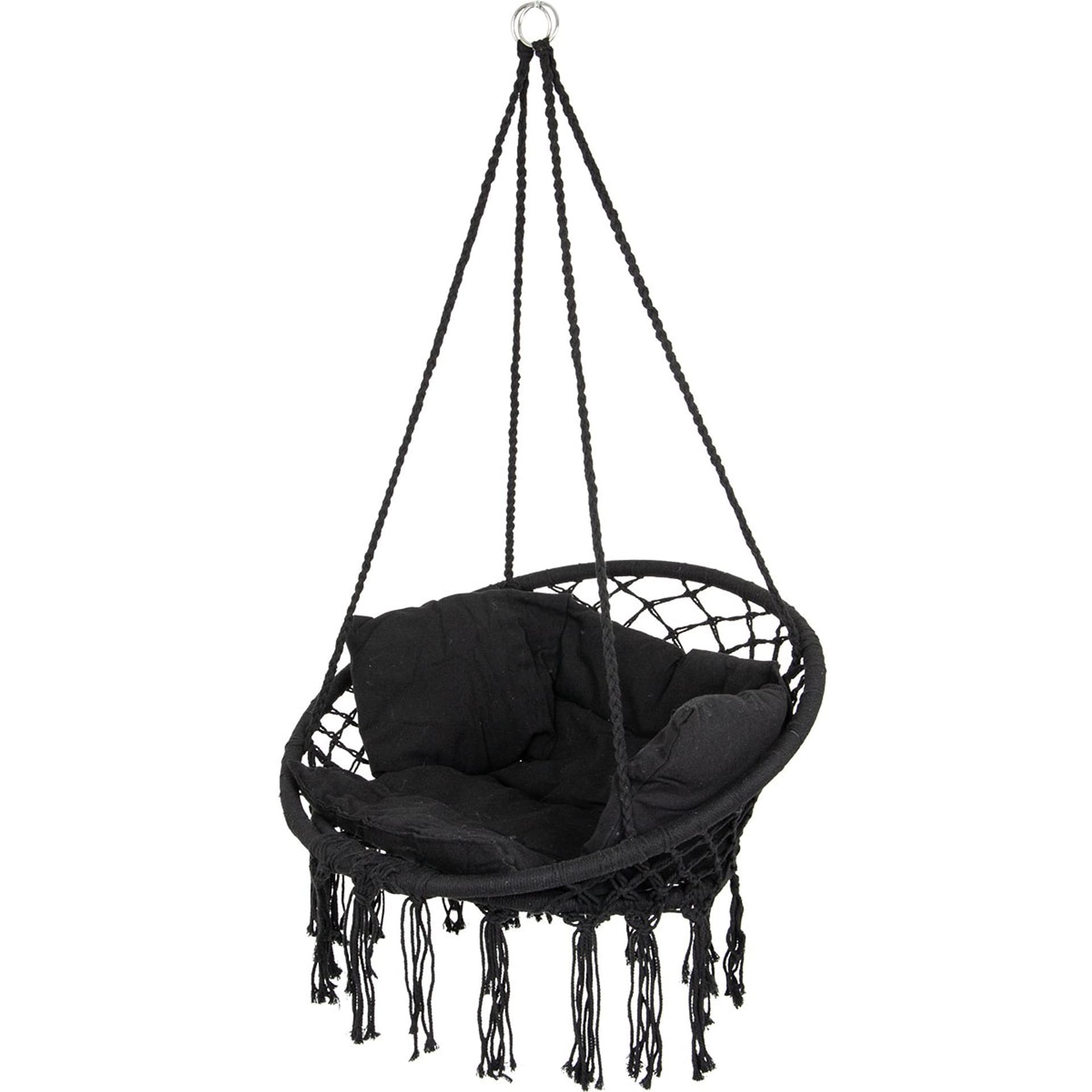 

HAMAK AŻUROWY FOTEL WISZĄCY 80x60CM LUXE CZARNY