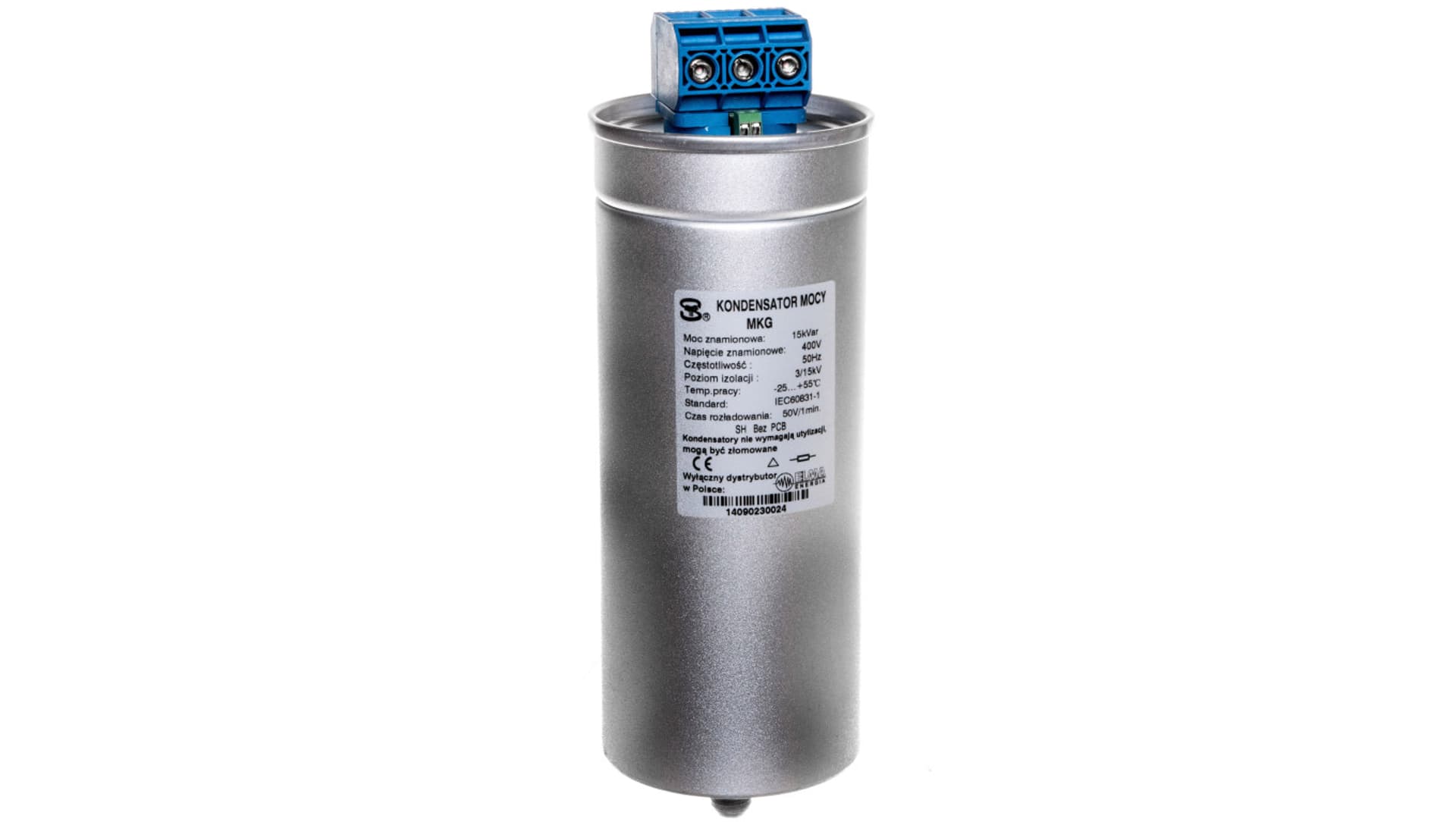 

Kondensator gazowy MKG niskich napięć 15kVar 400V KG MKG-15-400