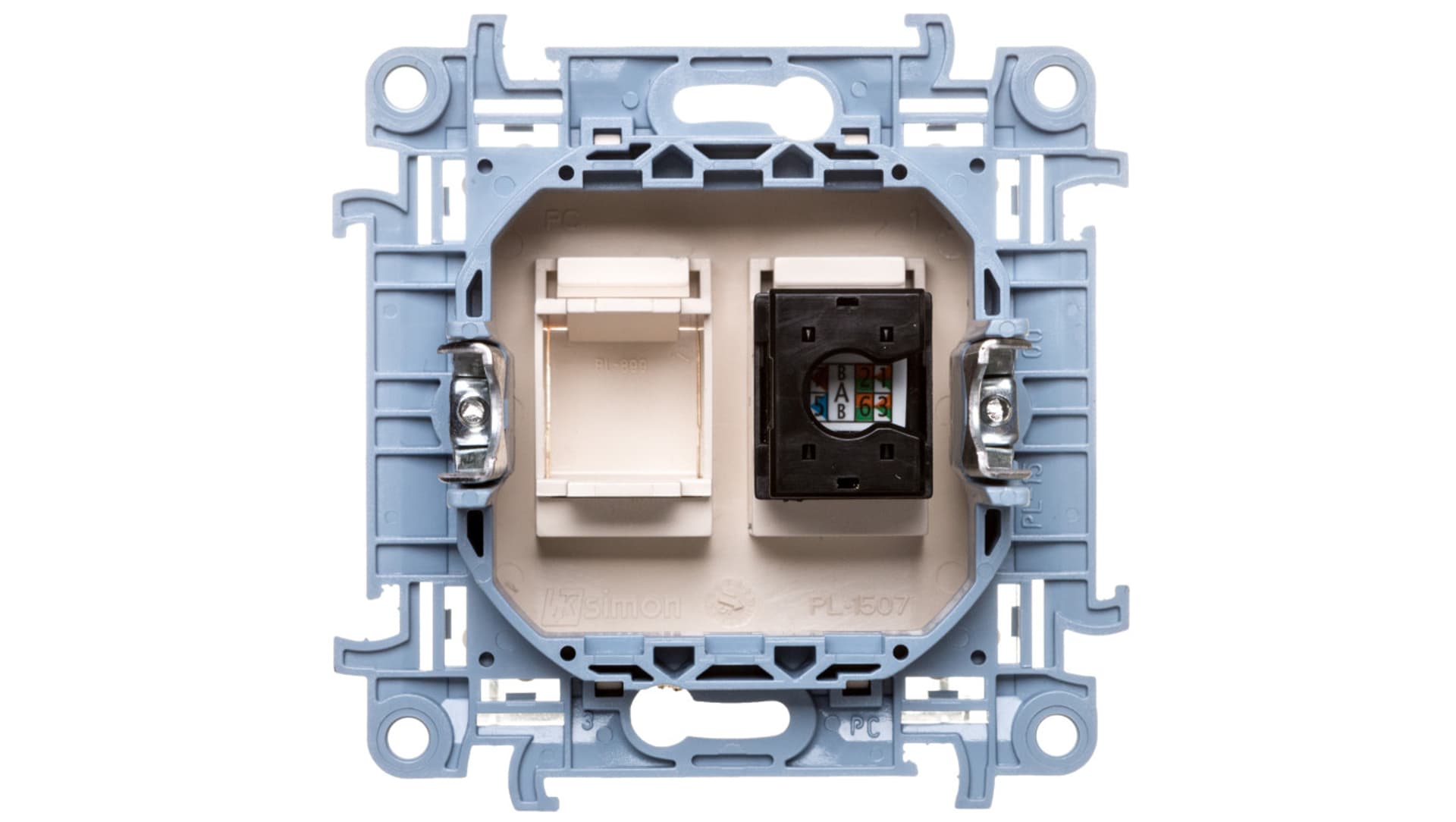 

Simon 10 Gniazdo komputerowe pojedyncze RJ45 kat.5e kremowe C51.01/41