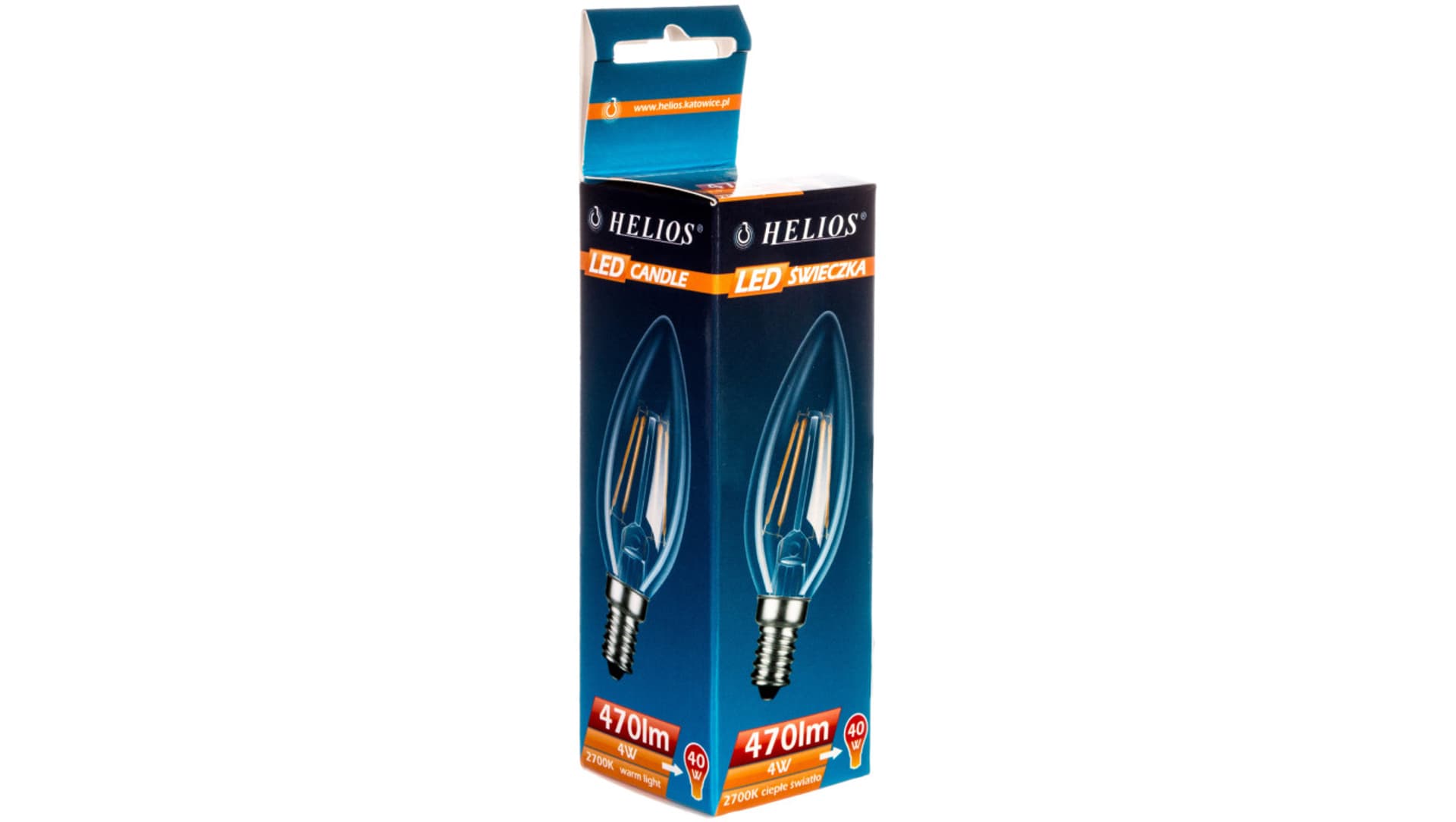 

Żarówka LED filament świecowa 230V 4W E14 470lm C35 2700K 25000h LED-2722