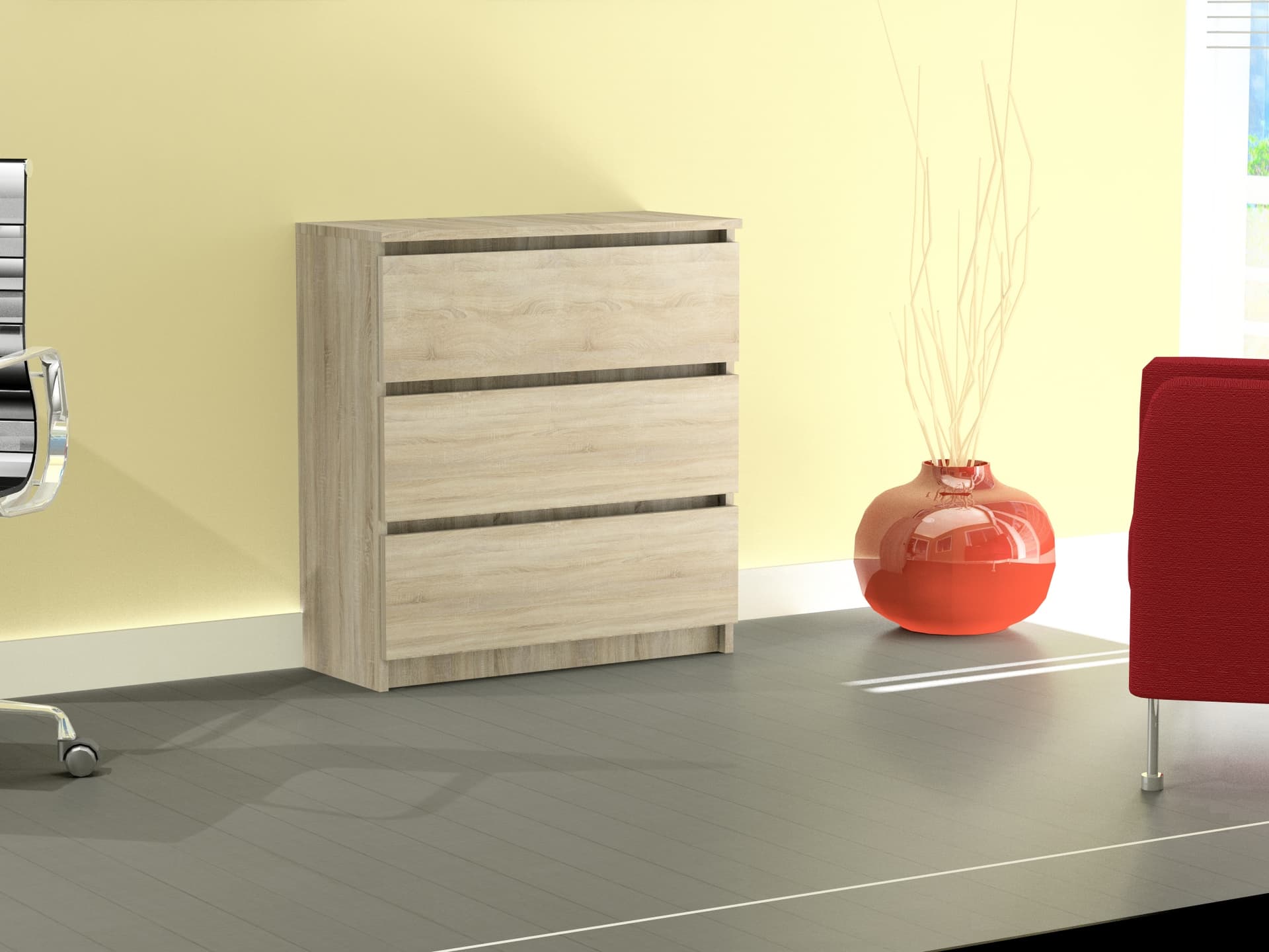 

Komoda RICO 3S SONOMA 80 cm