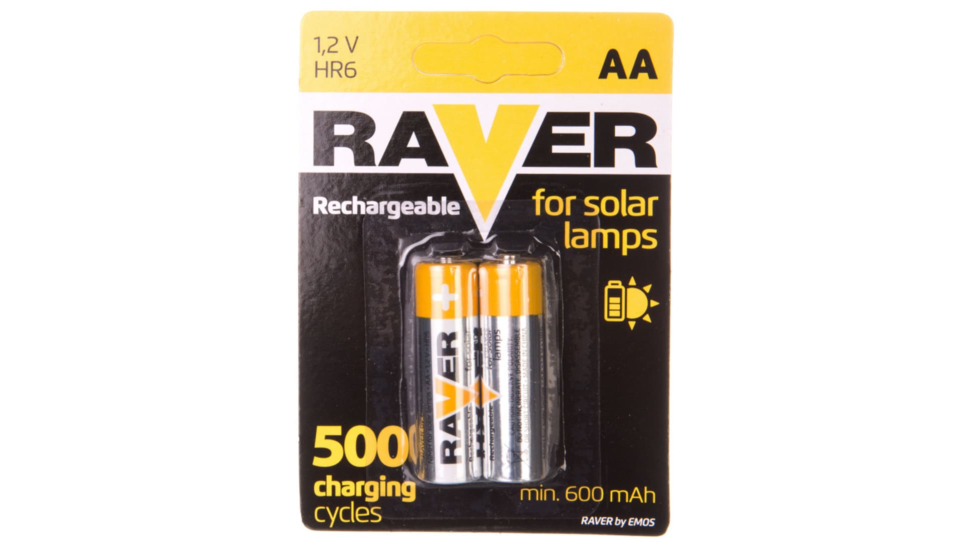 

Akumulator Ni-MH R6 / AA 600mAh RAVER SOLAR /blister 2szt/ B7426