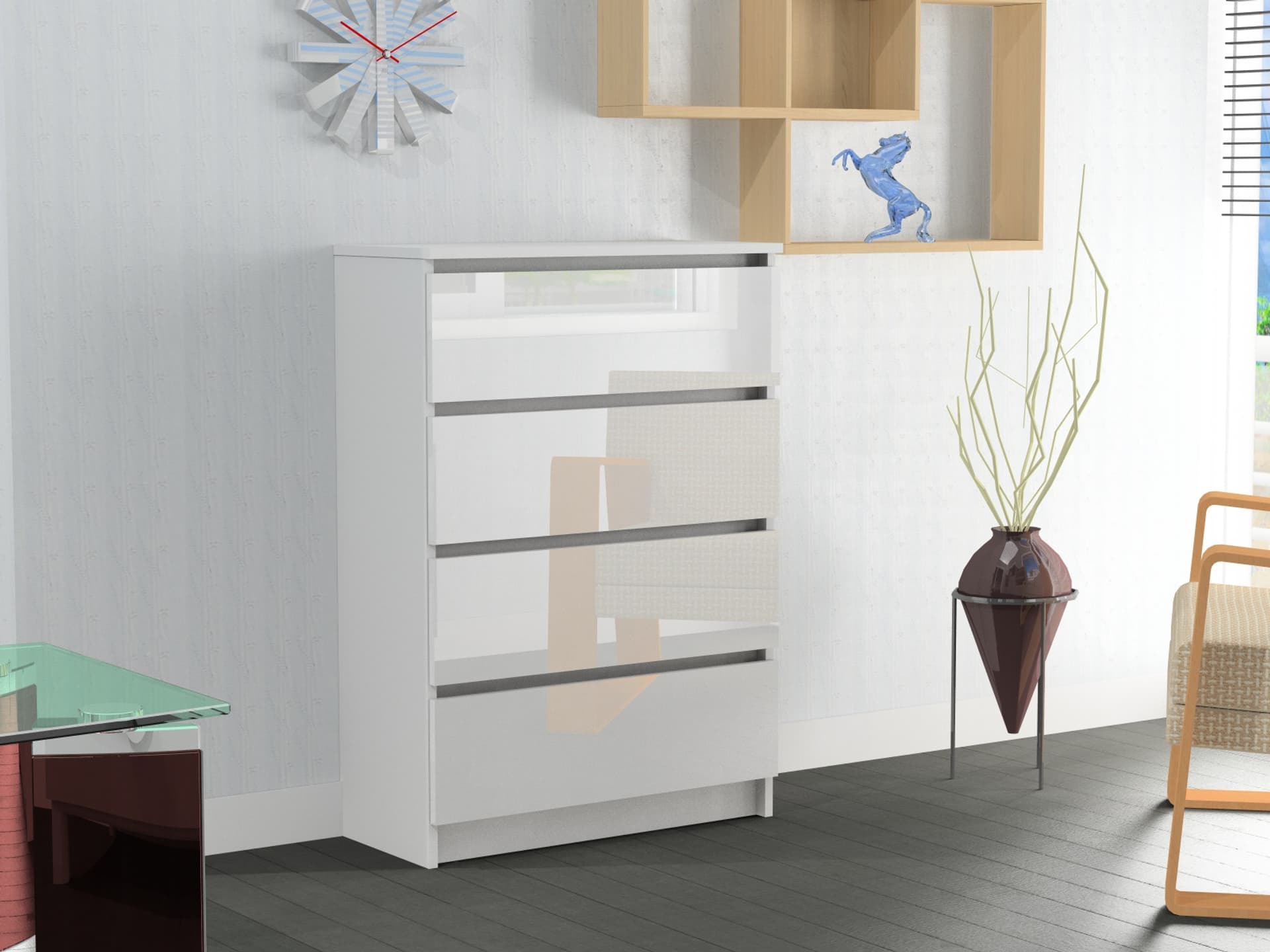 

Komoda RICO 4s WYSOKI POŁYSK 60 cm AKRYL