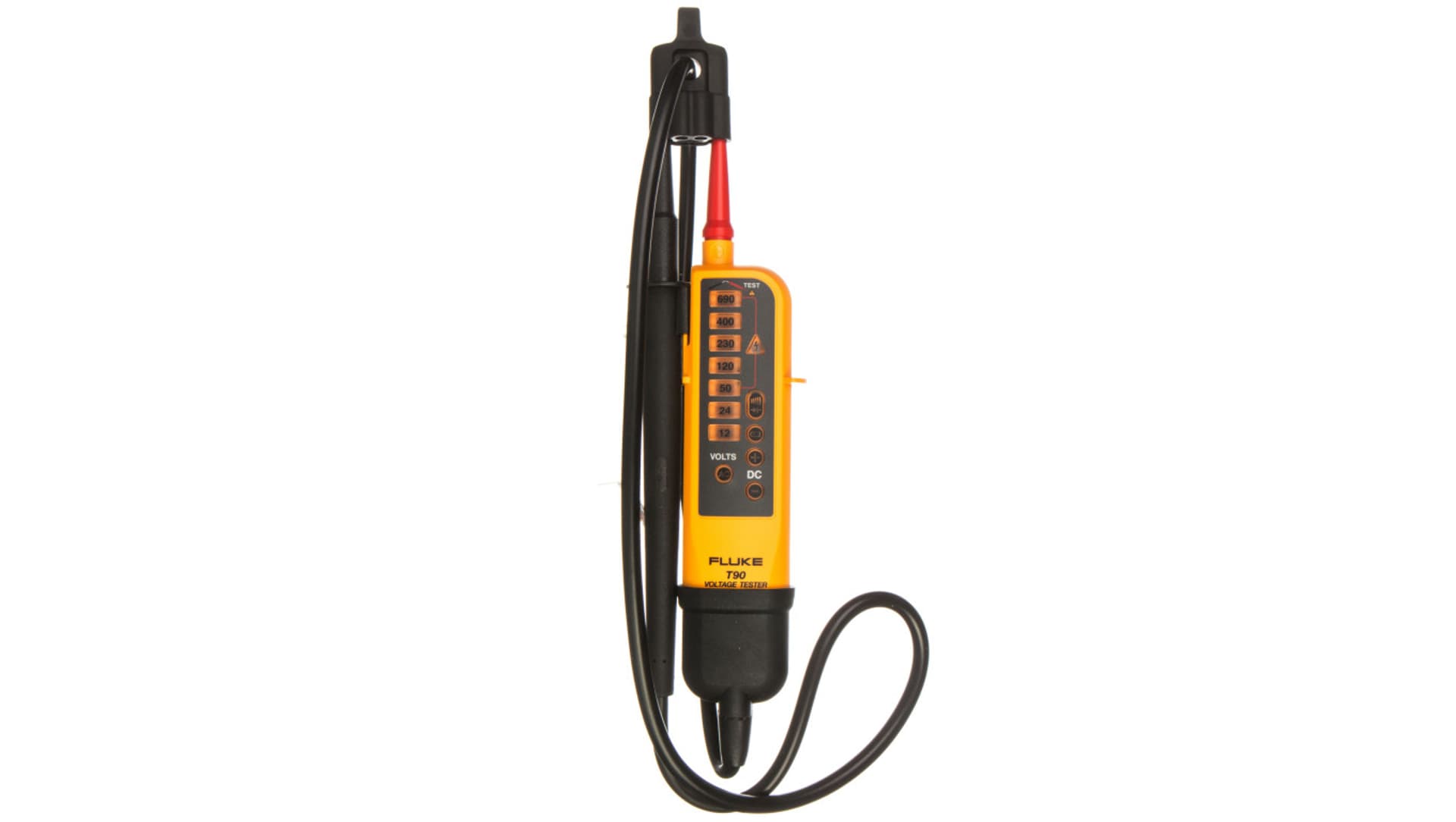

Tester dwubiegunowy napięcia i ciągłości obwodu 12-690V LED Fluke T90 4016945