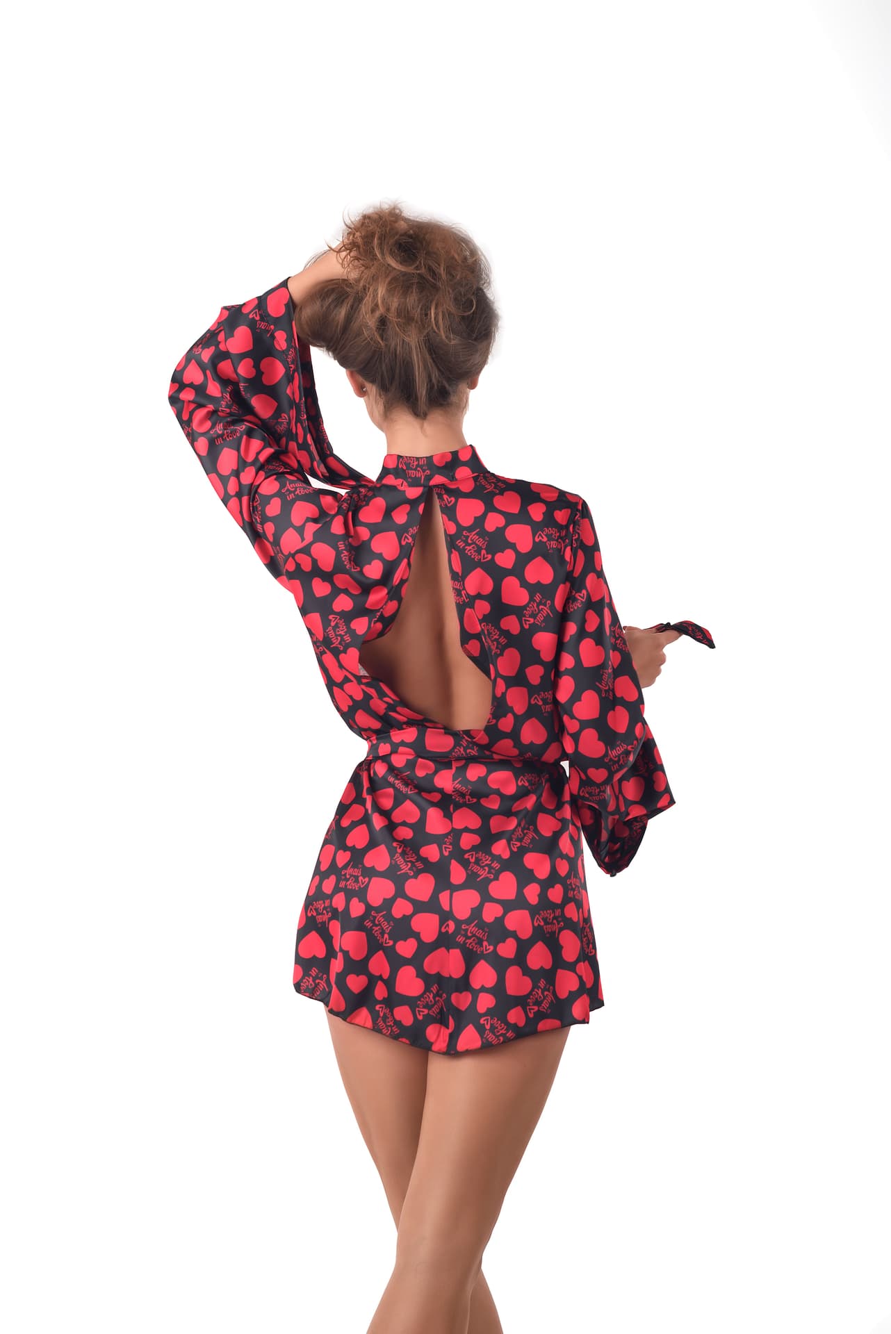 

Szlafrok Morgan short Czarno-Czerwony (Rozmiar L/XL)