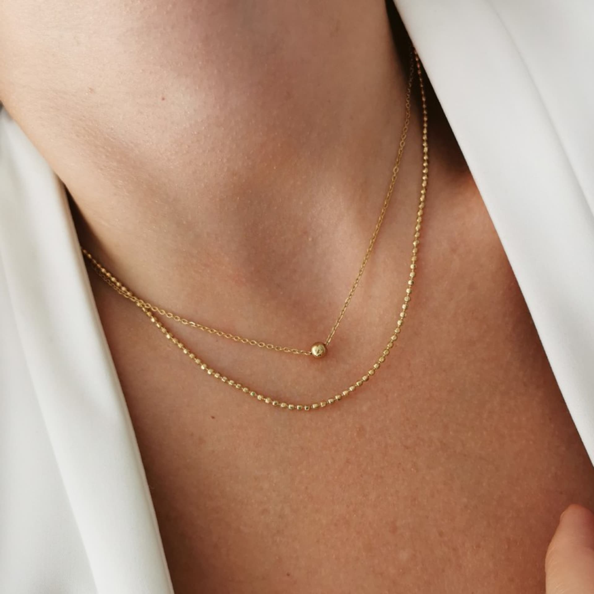 

Naszyjnik stal chirurgiczna pozłacana 14k gold NST1216