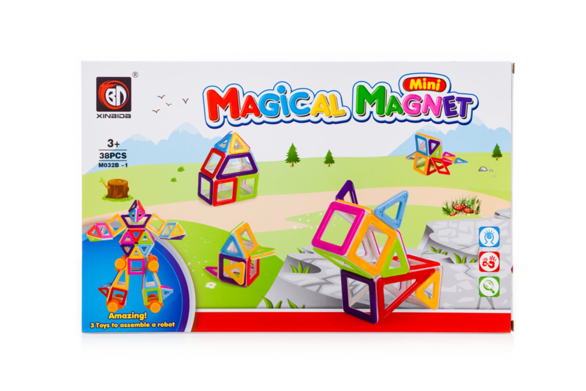 

Klocki magnetyczne MAGICAL MAGNET MINI 38szt 3+ v3