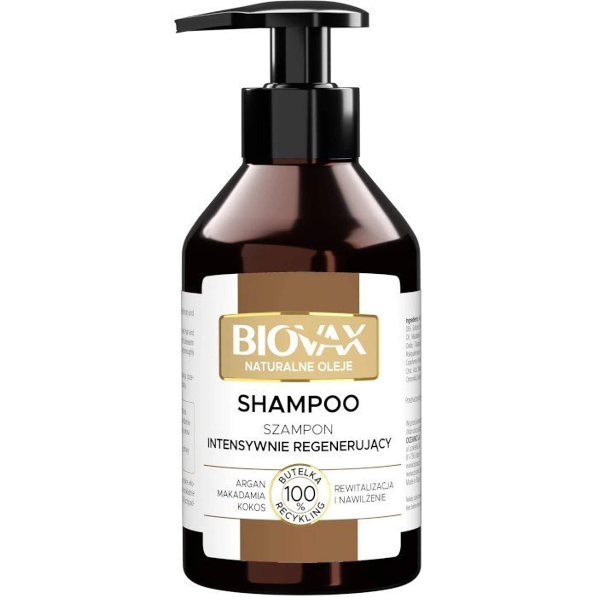 

L`BIOTICA Biovax Szampon Intensywnie regenerujący Naturalne Oleje - Argan, Makadamia, kokos - 200 ml
