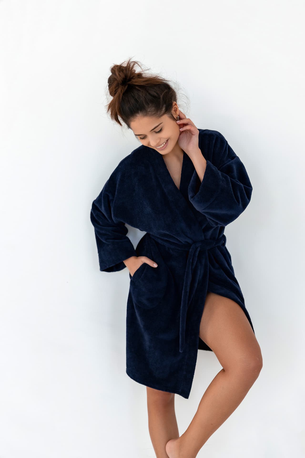 

Szlafrok Navy Blue Granatowy (Rozmiar L/XL)