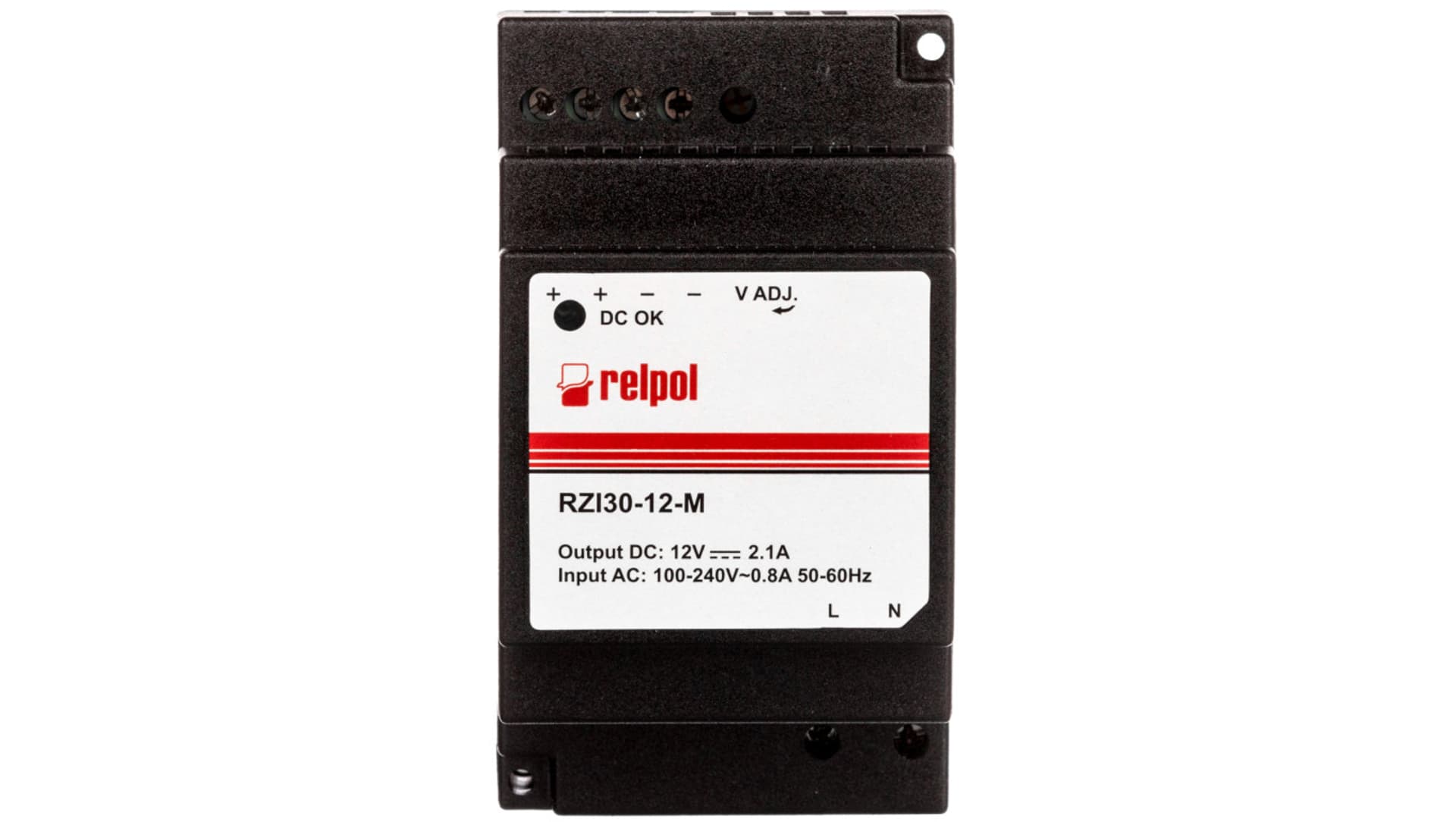 

Zasilacz impulsowy 90-264V AC 12VDC 2,1A 30W RZI30-12-M 2615394
