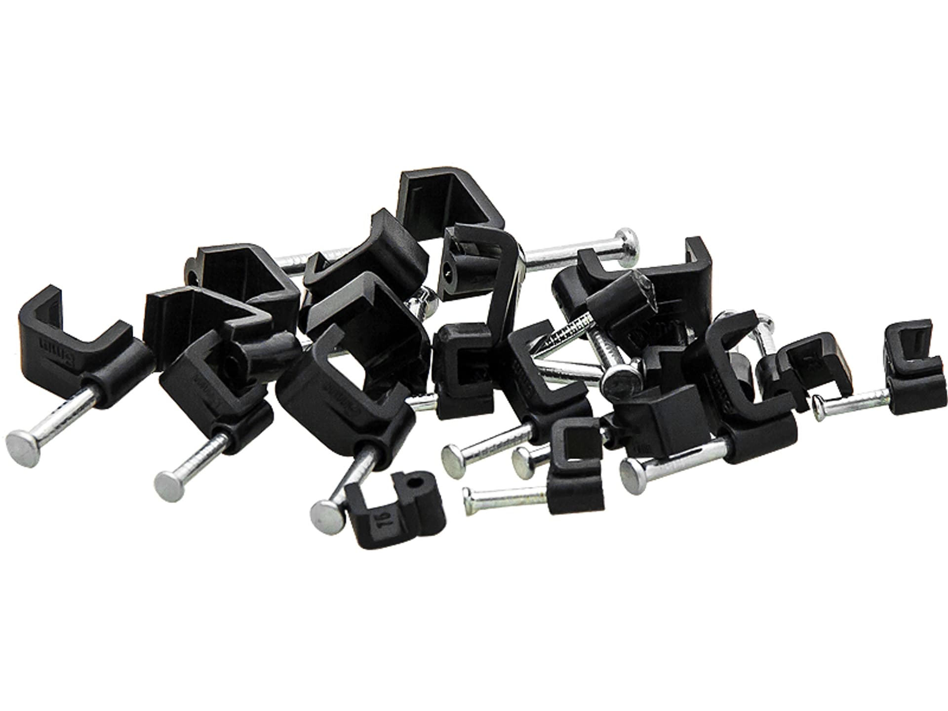 

42-006# Uchwyt kabla 6/4mm czarny płaski