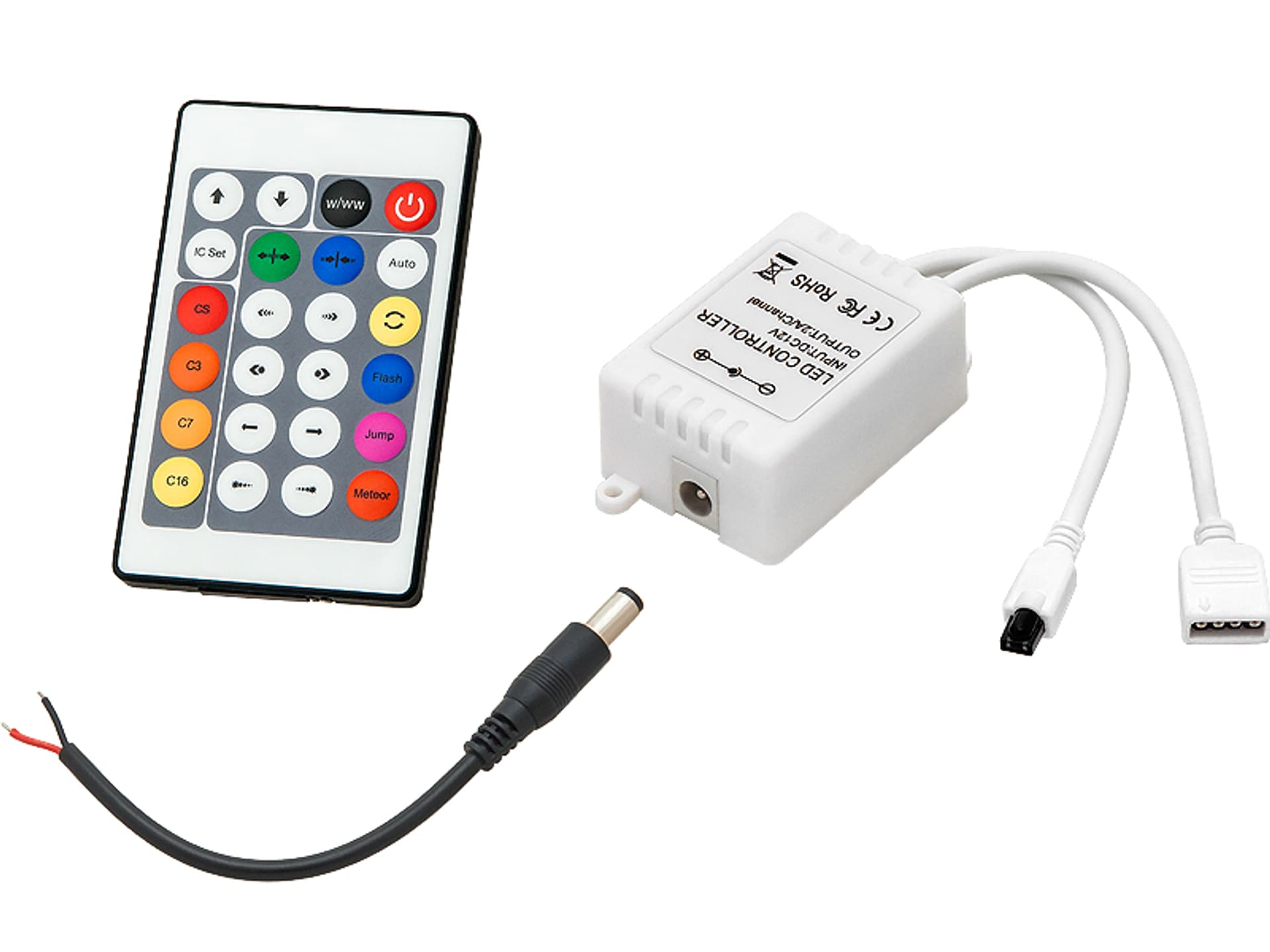 

70-795# Sterownik taśm led rgb ws2811 24-key ir