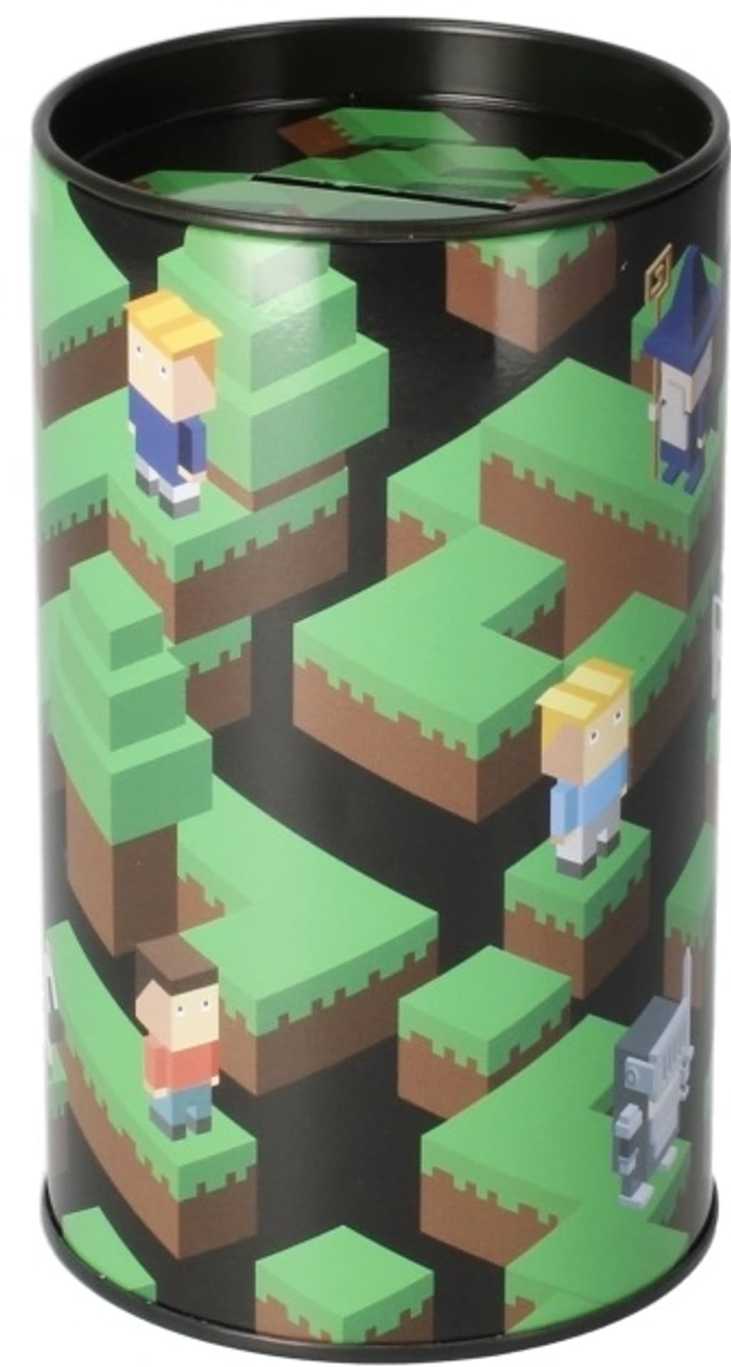 

Skarbonka metalowa okrągła Pixel
