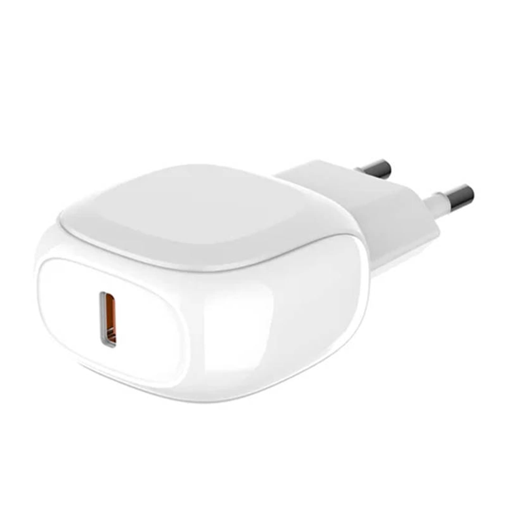 

Ładowarka sieciowa LDNIO A1206C, USB-C, 27W + kabel USB-C do USB-C (biała)