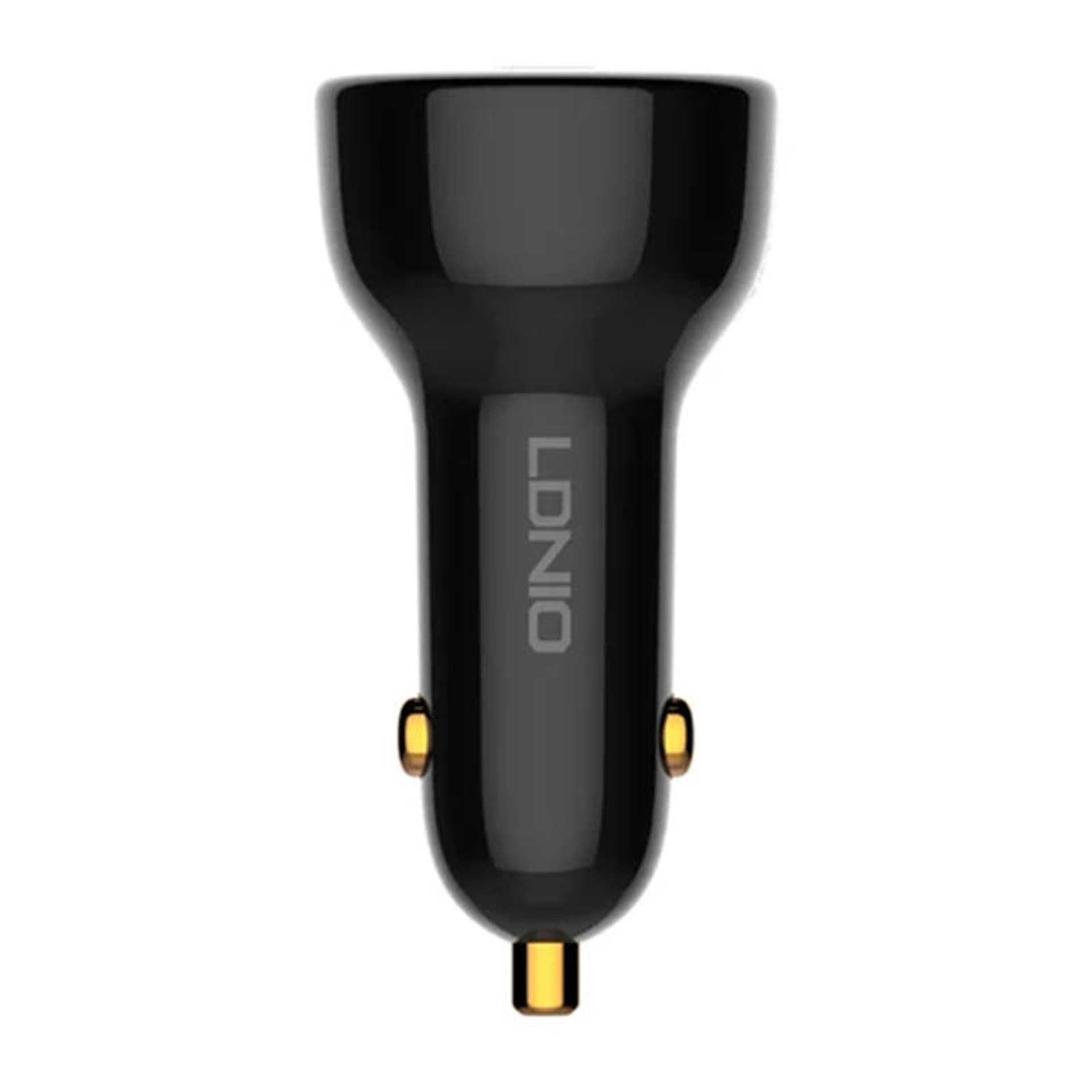 

Ładowarka samochodowa LDNIO C101, USB + USB-C, 100W + kabel USB do USB-C (czarna)