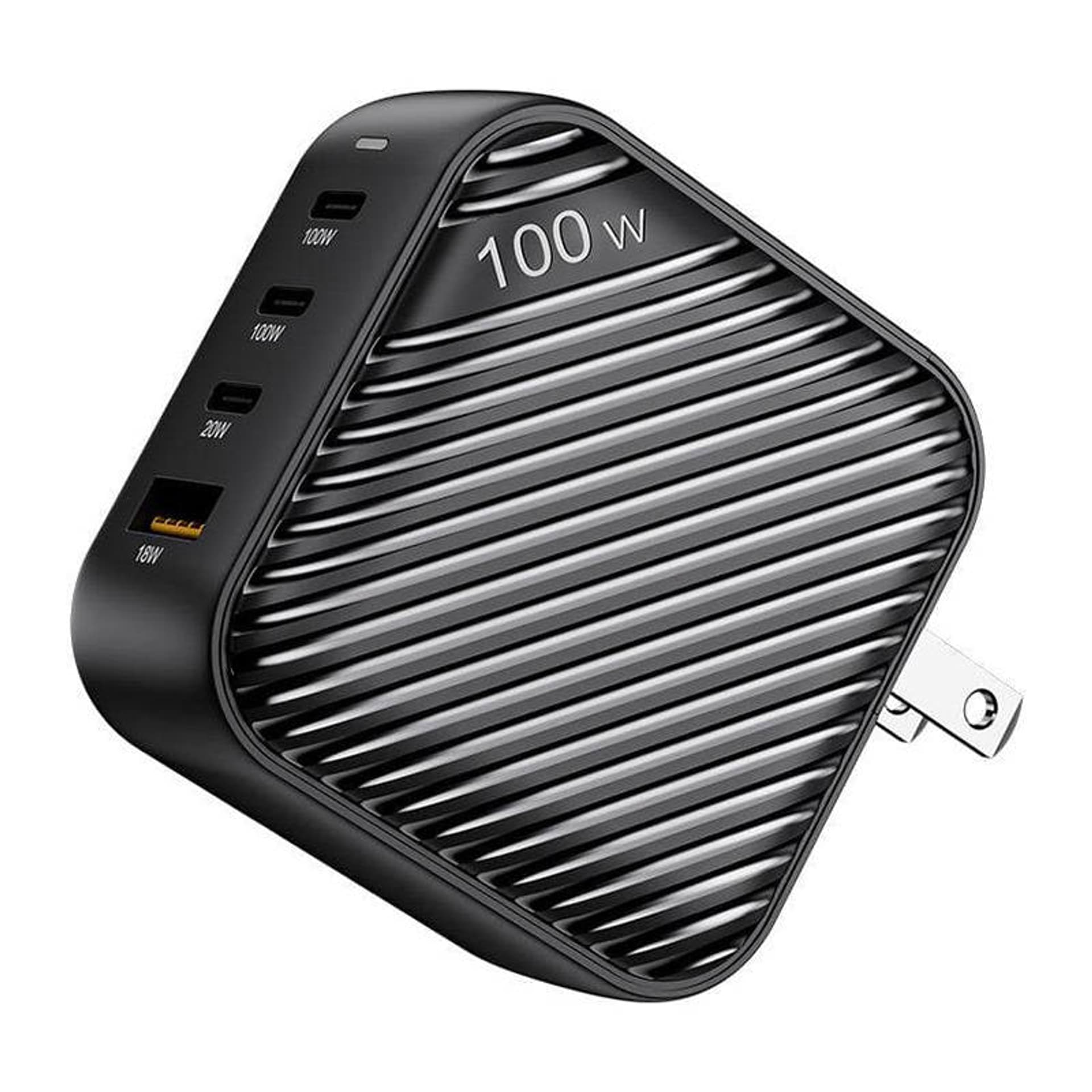 

Ładowarka sieciowa INVZI GanHub 3x USB-C + USB, 100W, EU/UK/AU/US (czarna)