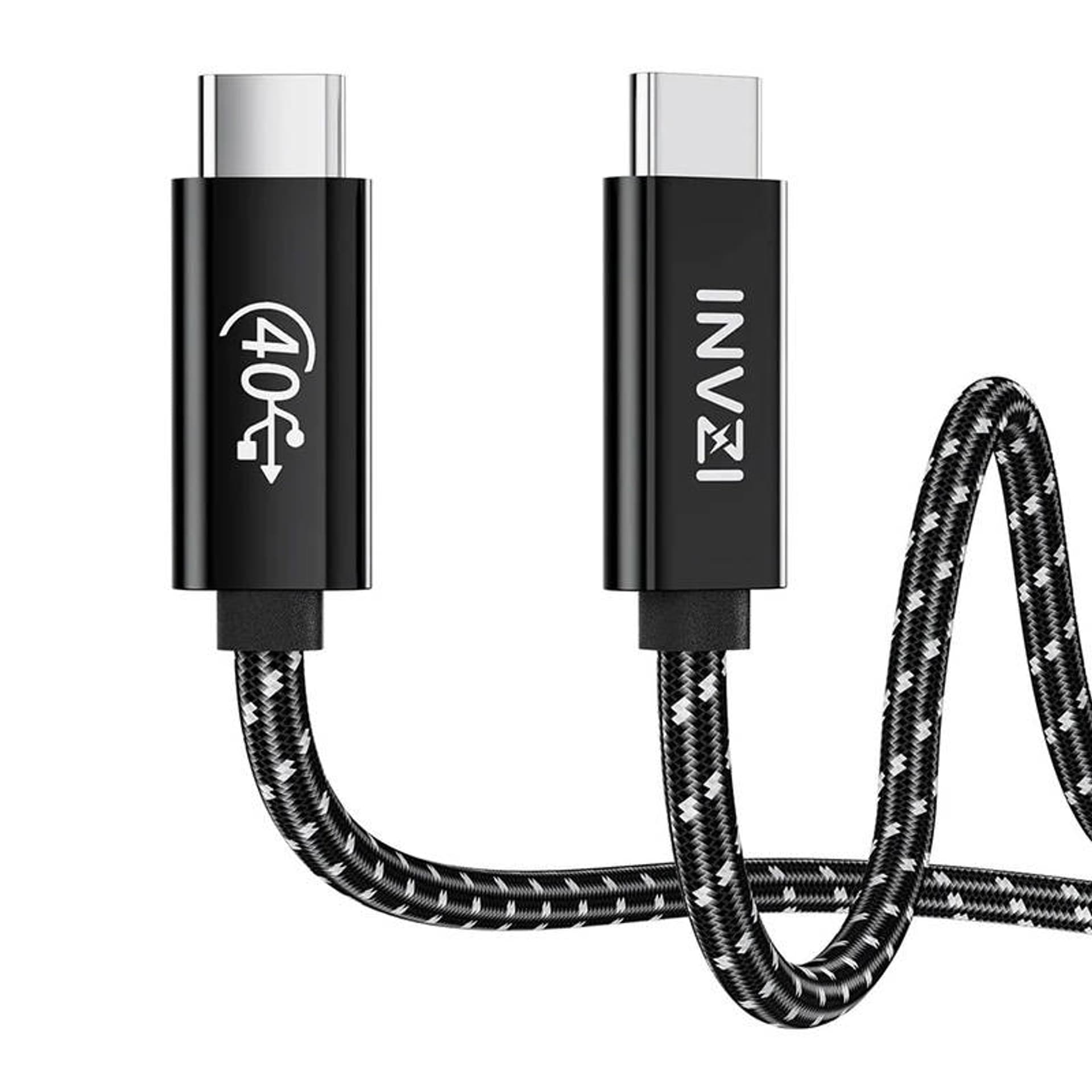 

Kabel USB-C / USB4.0 Gen3 240W 40Gbps, 1m (czarny)