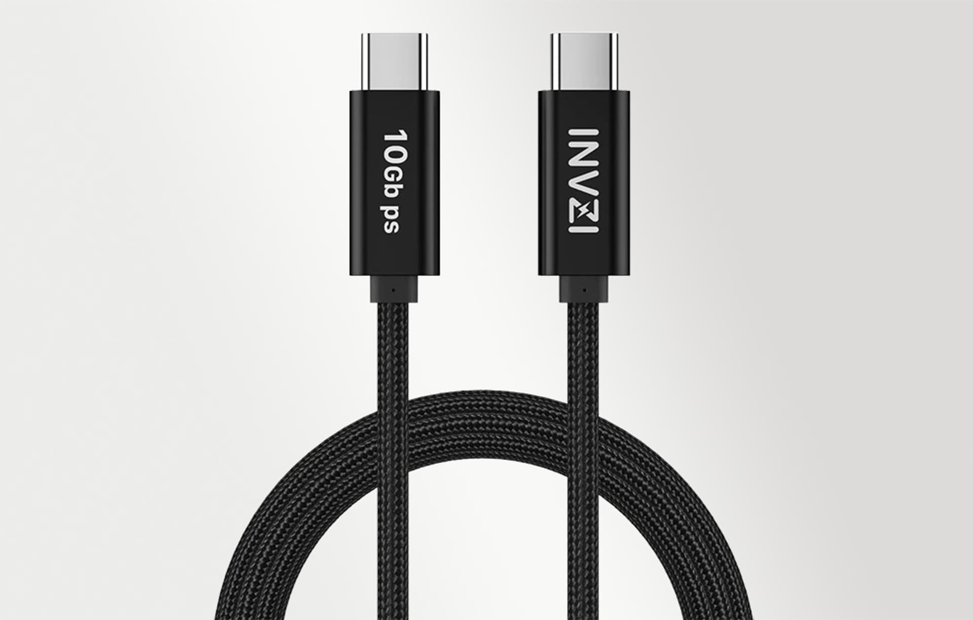 

Kabel USB-C / USB 3.2 Gen2 100W 10Gbps, 2m (czarny)