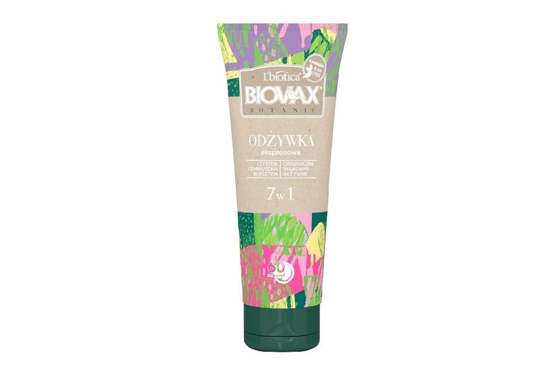 

L`BIOTICA Biovax Botanic Ekspresowa Odżywka do włosów 7w1 - czystek,czarnuszka i bursztyn 200ml