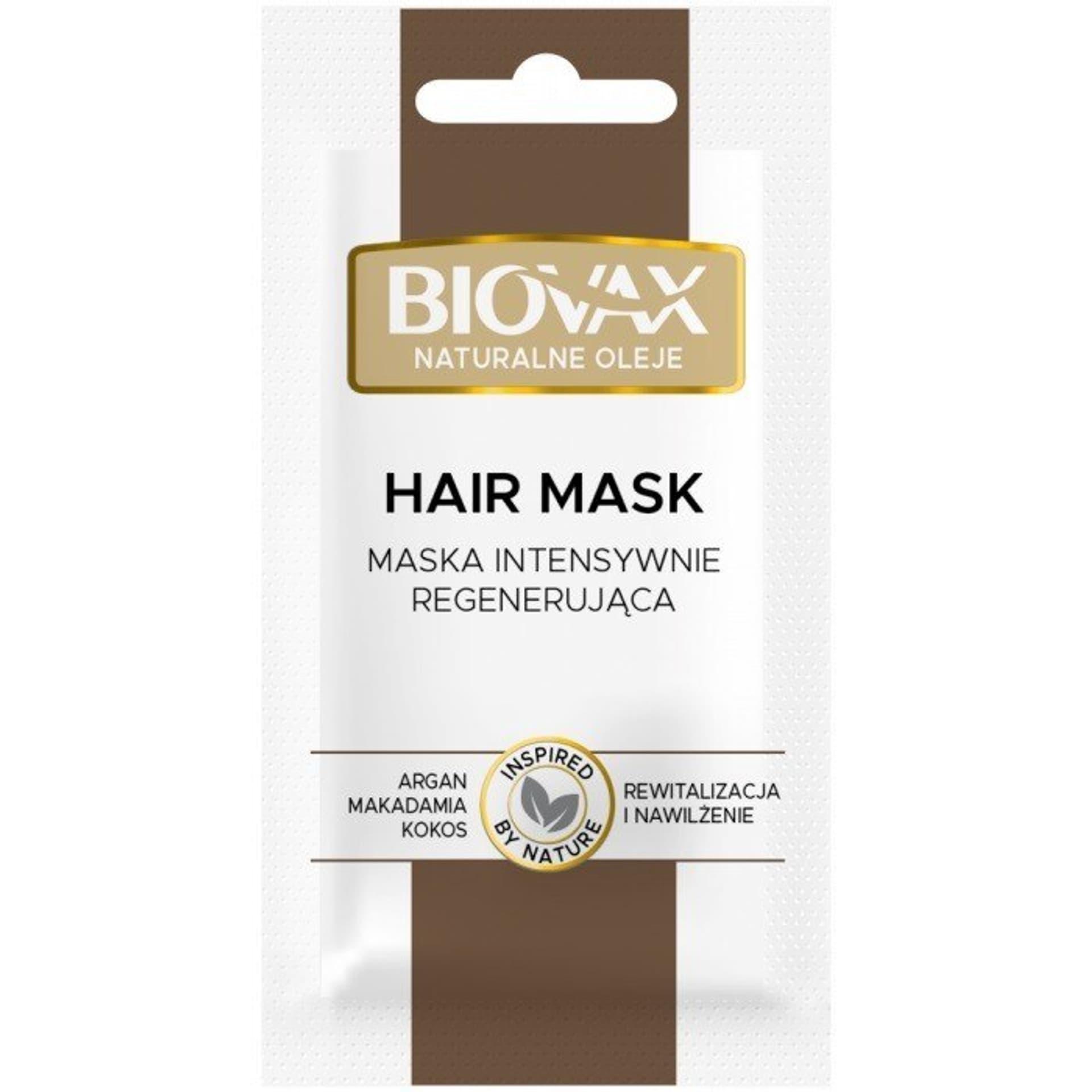 

L`BIOTICA Biovax Hair Mask Maska do włosów intensywnie regenerująca - Naturalne Oleje 20ml - saszetka