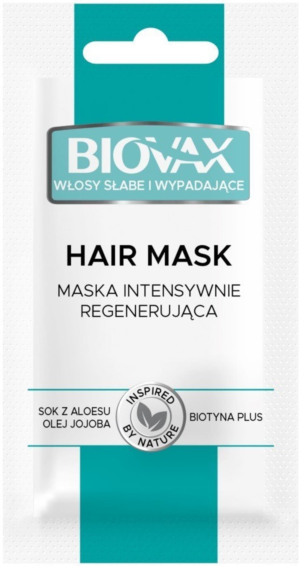 

L`BIOTICA Biovax Hair Mask Maska do włosów intensywnie regenerująca -Włosy słabe i wypadające 20ml - saszetka