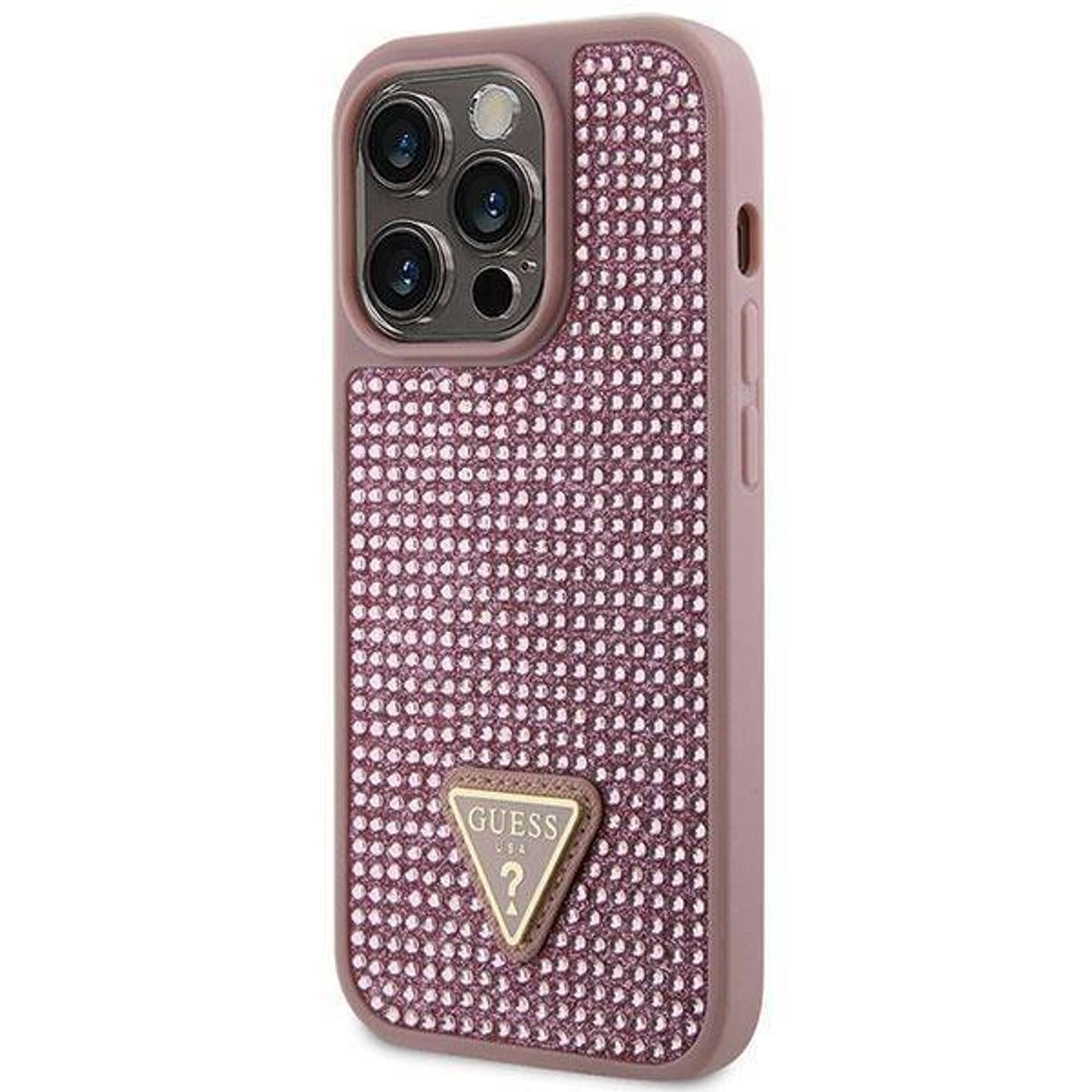 

Oryginalne Etui IPHONE 14 PRO Guess Hardcase Rhinestone Triangle (GUHCP14LHDGTPP) różowe, Guhcp14lhdgtpp) różow