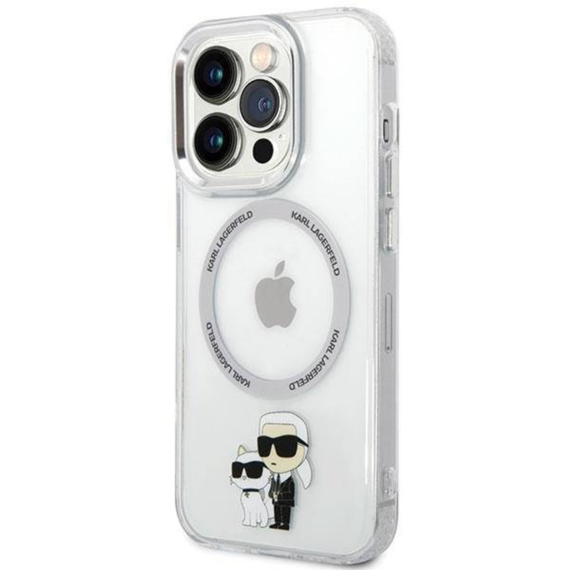 

Oryginalne Etui IPHONE 13 PRO Karl Lagerfeld Hardcase Iconic Karl&Choupette Magsafe (KLHMP13LHNKCIT) transparentne, Klhmp13lhnkcit) transparentn