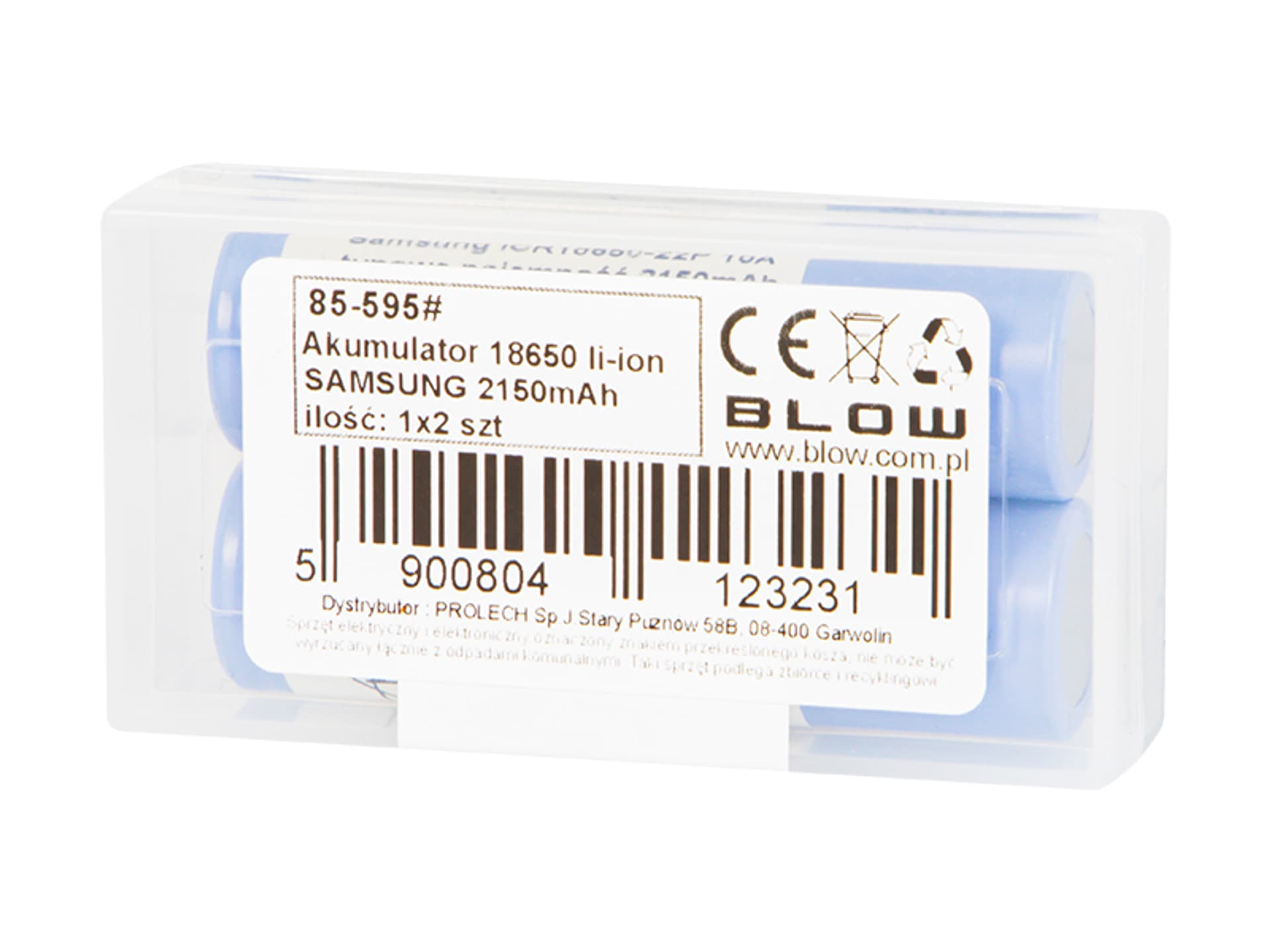 

Akumulator 18650 li-ion SAMSUNG 2150mAh (1PH)