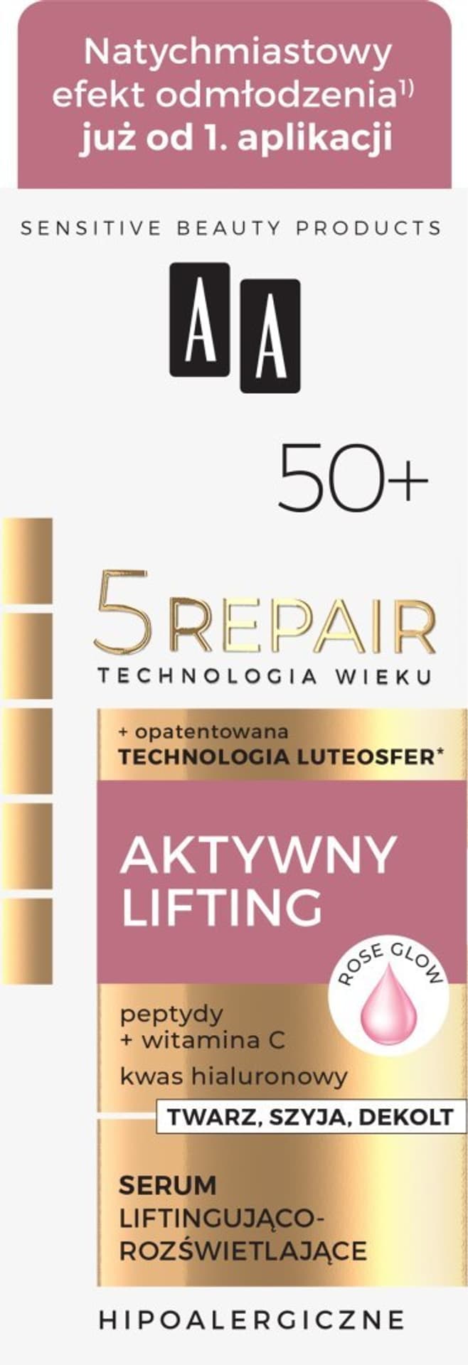 

AA 5 Repair Technologia Wieku 50+ Serum Liftingująco Rozświetlajace