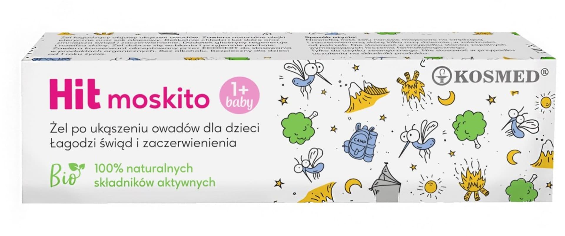 

Kosmed Hit Moskito Kids Żel łagodzący po ukąszeniu owadów dla dzieci 15ml