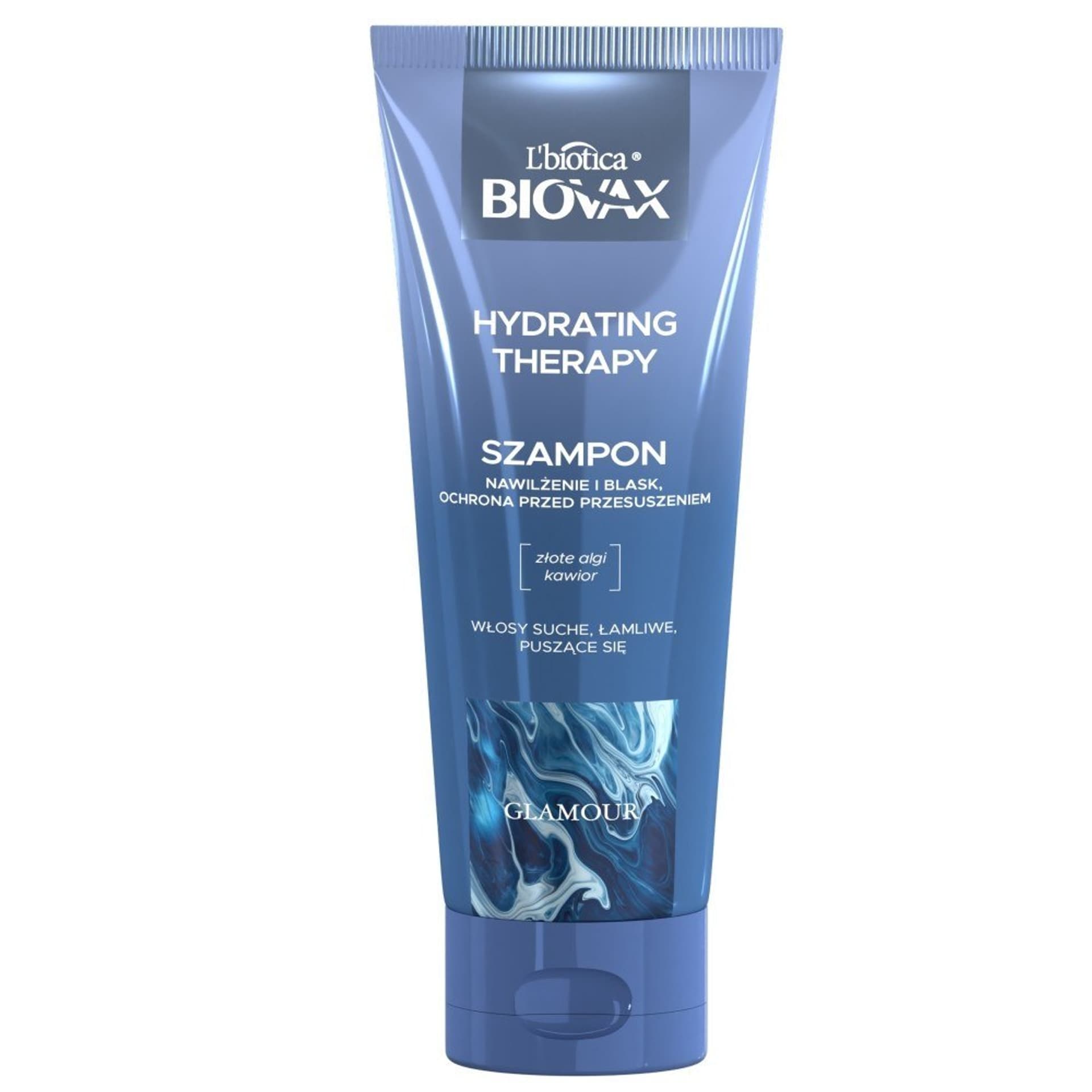 

L`BIOTICA Biovax Glamour Szampon Hydrating Therapy - do włosów suchych,łamliwych i puszących się 200ml