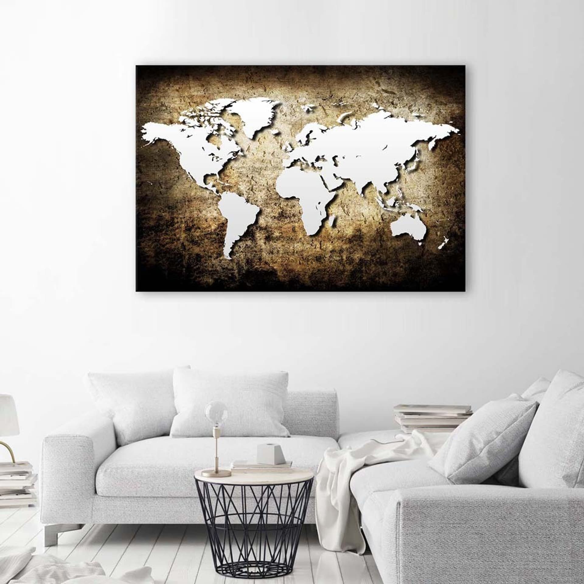

Obraz Deco Panel, Stara mapa świata vintage (Rozmiar 60x40)