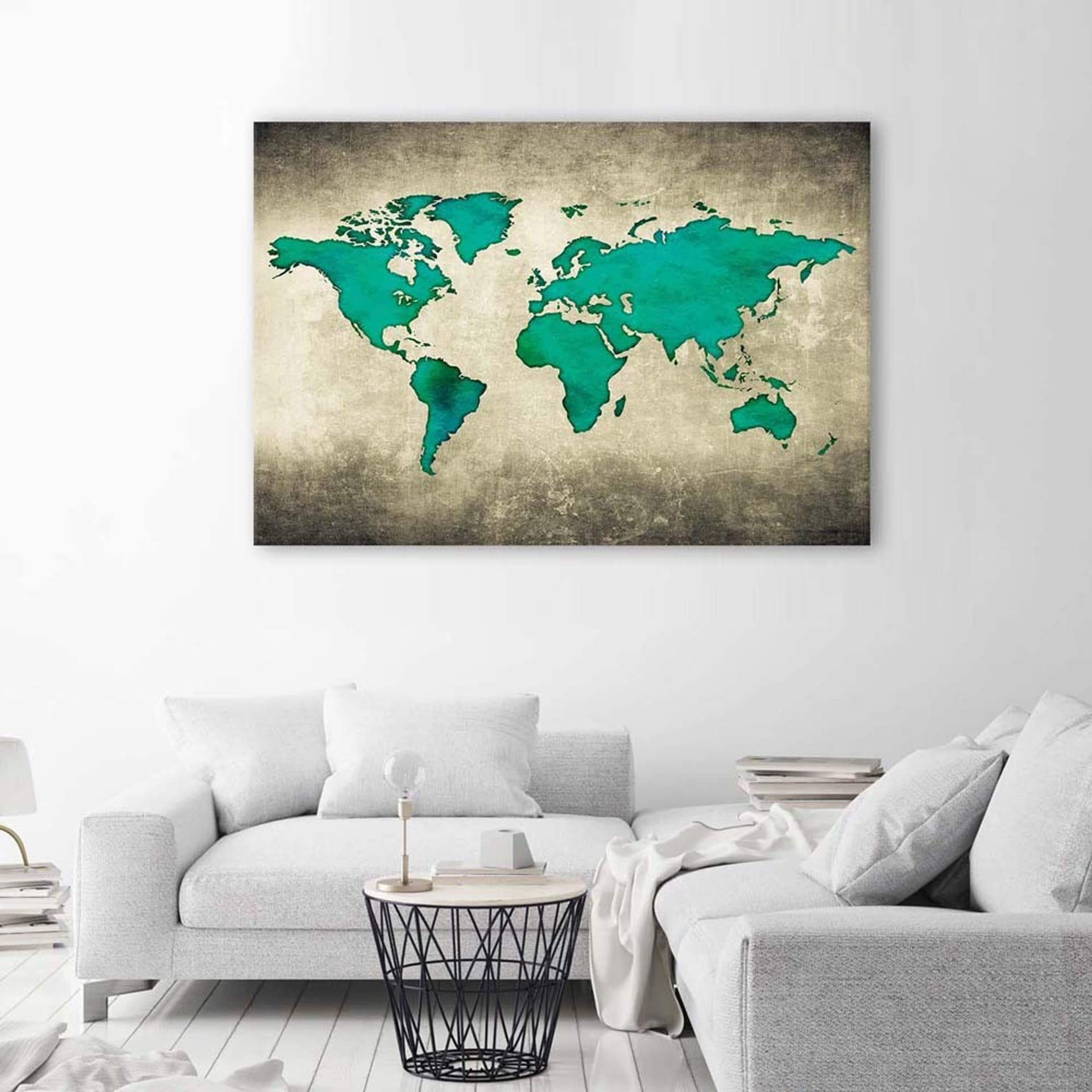 

Obraz Deco Panel, Zielona mapa świata (Rozmiar 60x40)