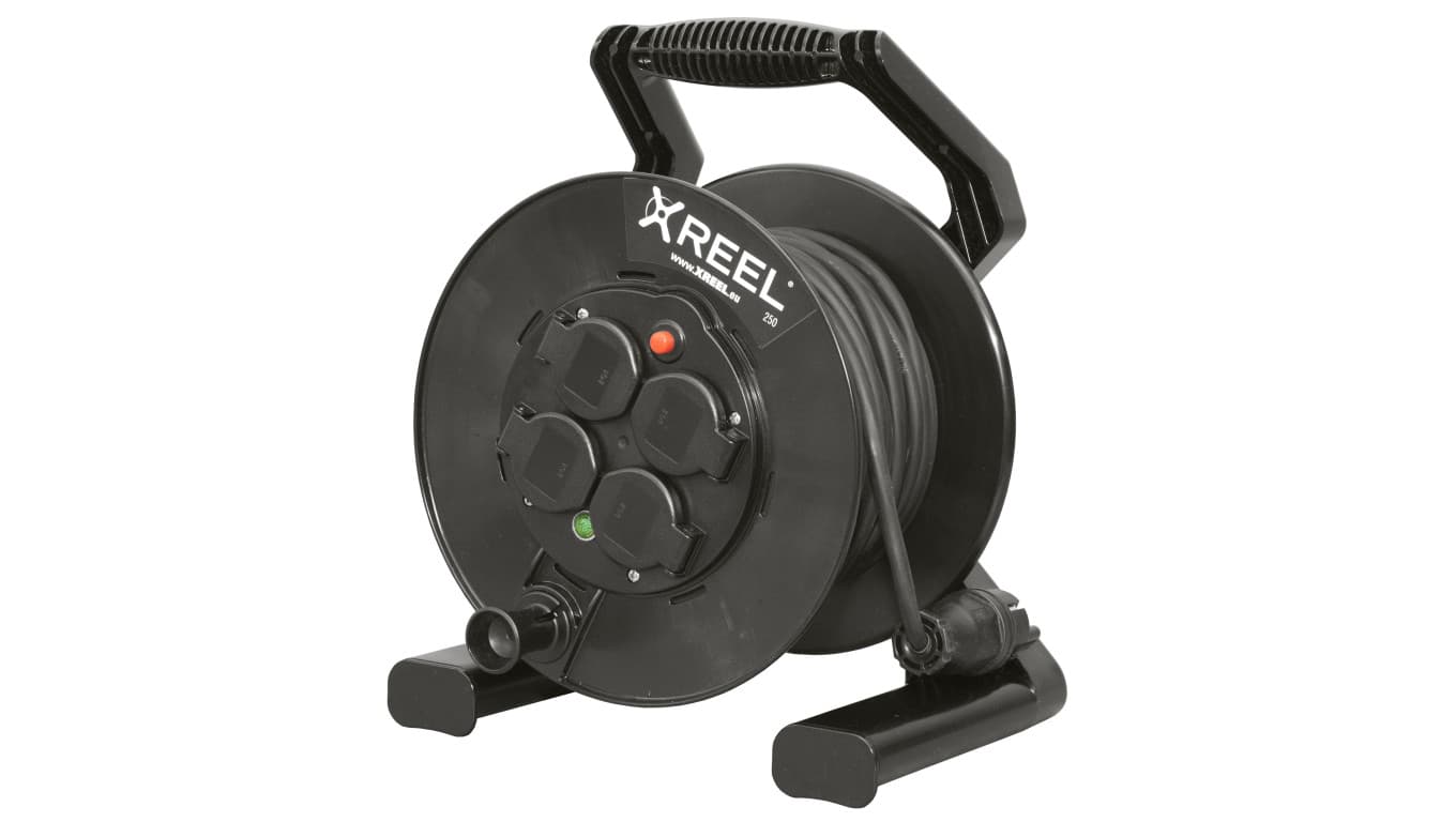 

Przedłużacz bębnowy XREEL 20mb H05RR-F 3x2,5 IP54 4xGS 230V 92501H48223