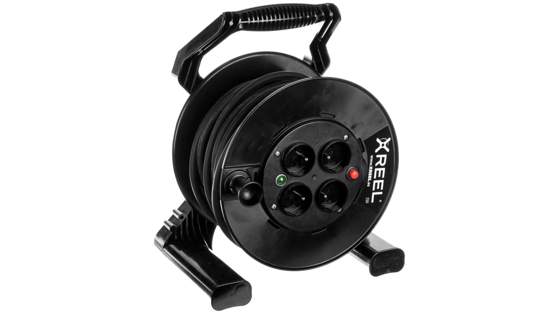 

Przedłużacz bębnowy XREEL 25mb H05RR-F 3x2,5 IP20 4xGS 230V 92501T48243