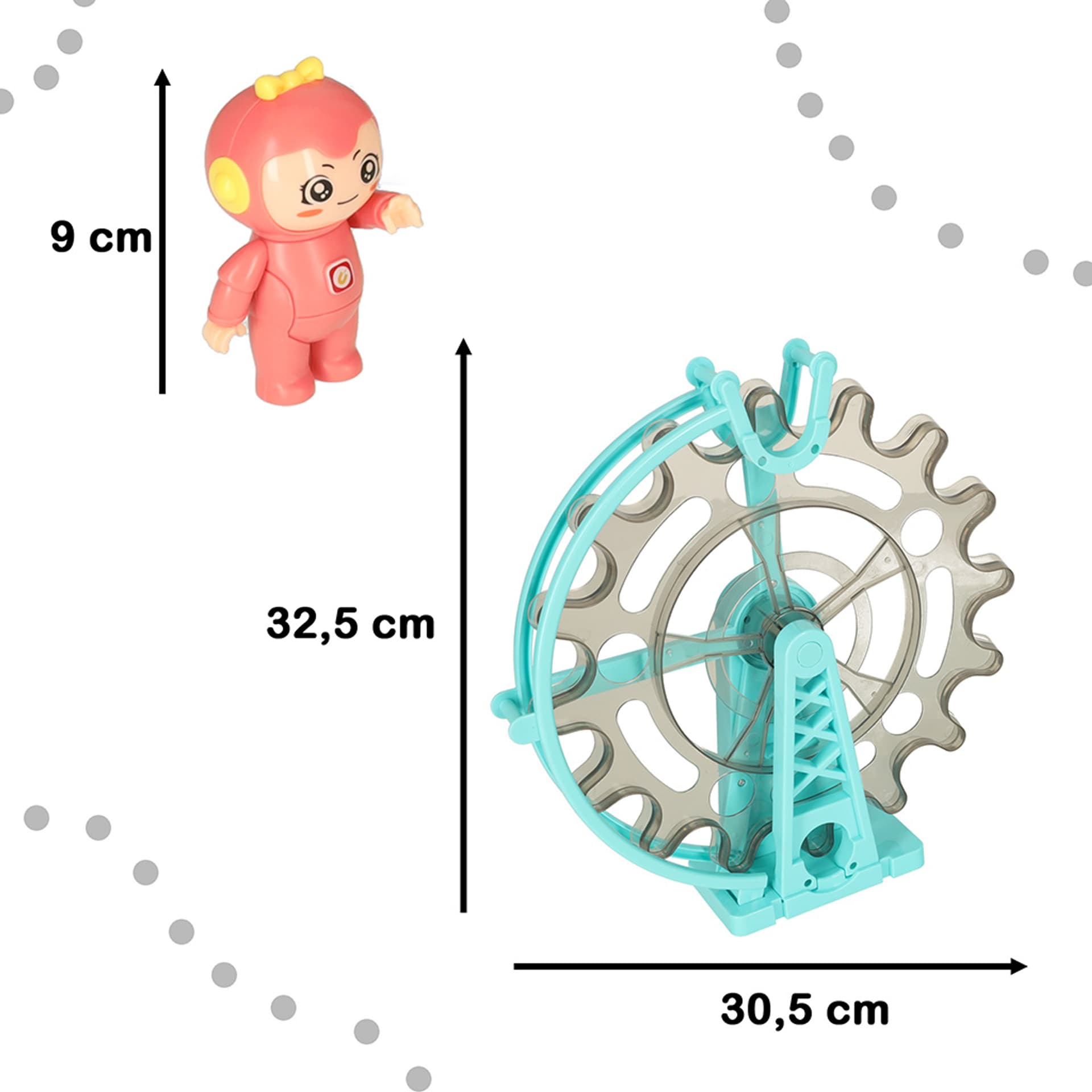 

Klocki magnetyczne marble tor kulkowy z dźwiękiem muzyką 118 elementów